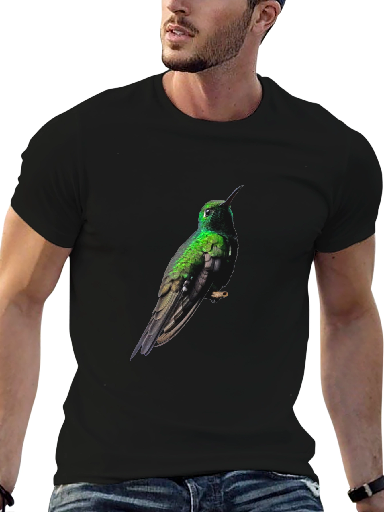Hummingbird Graphic Print T-Shirt