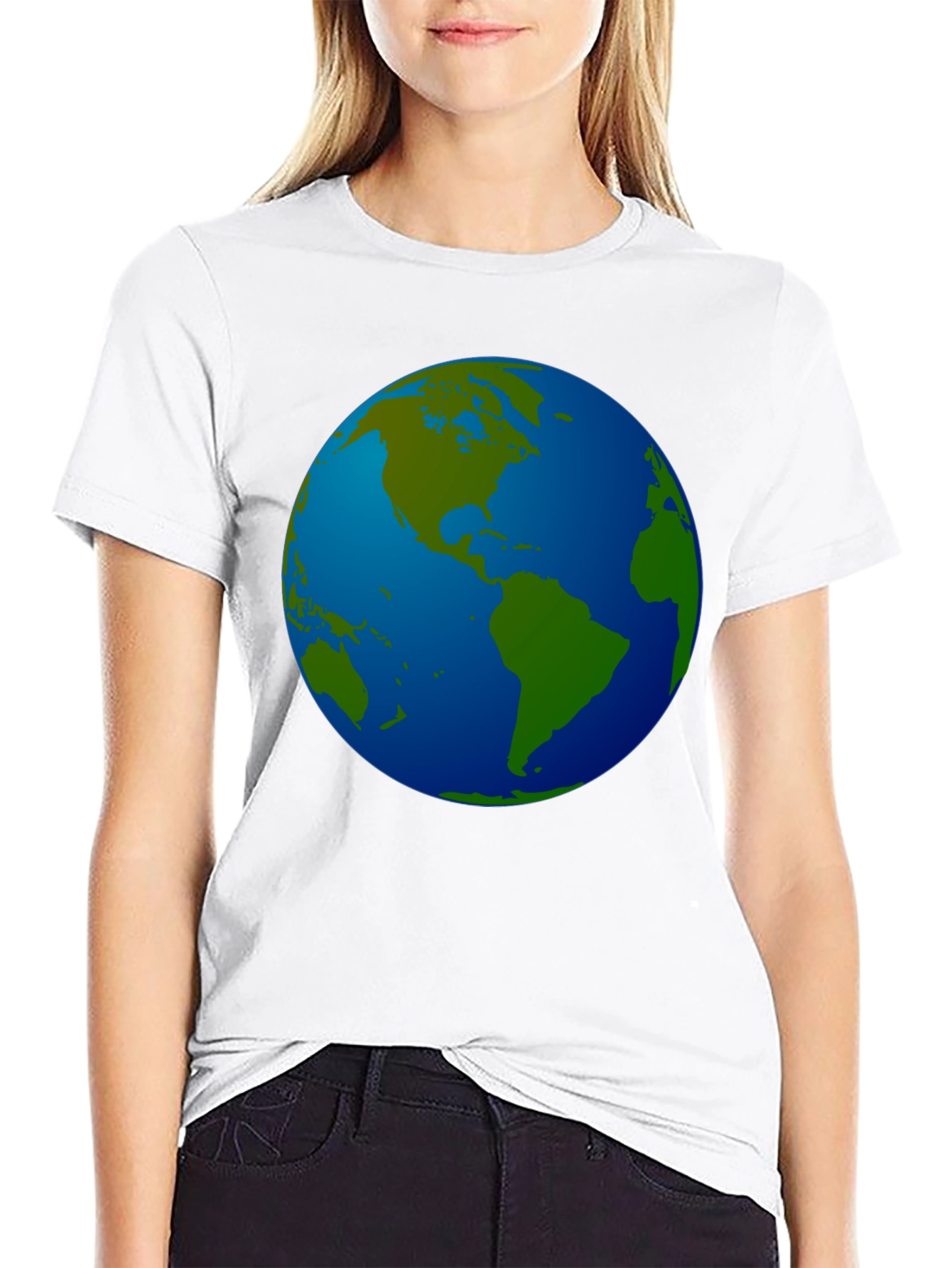 Earth Graphic Black T-Shirt