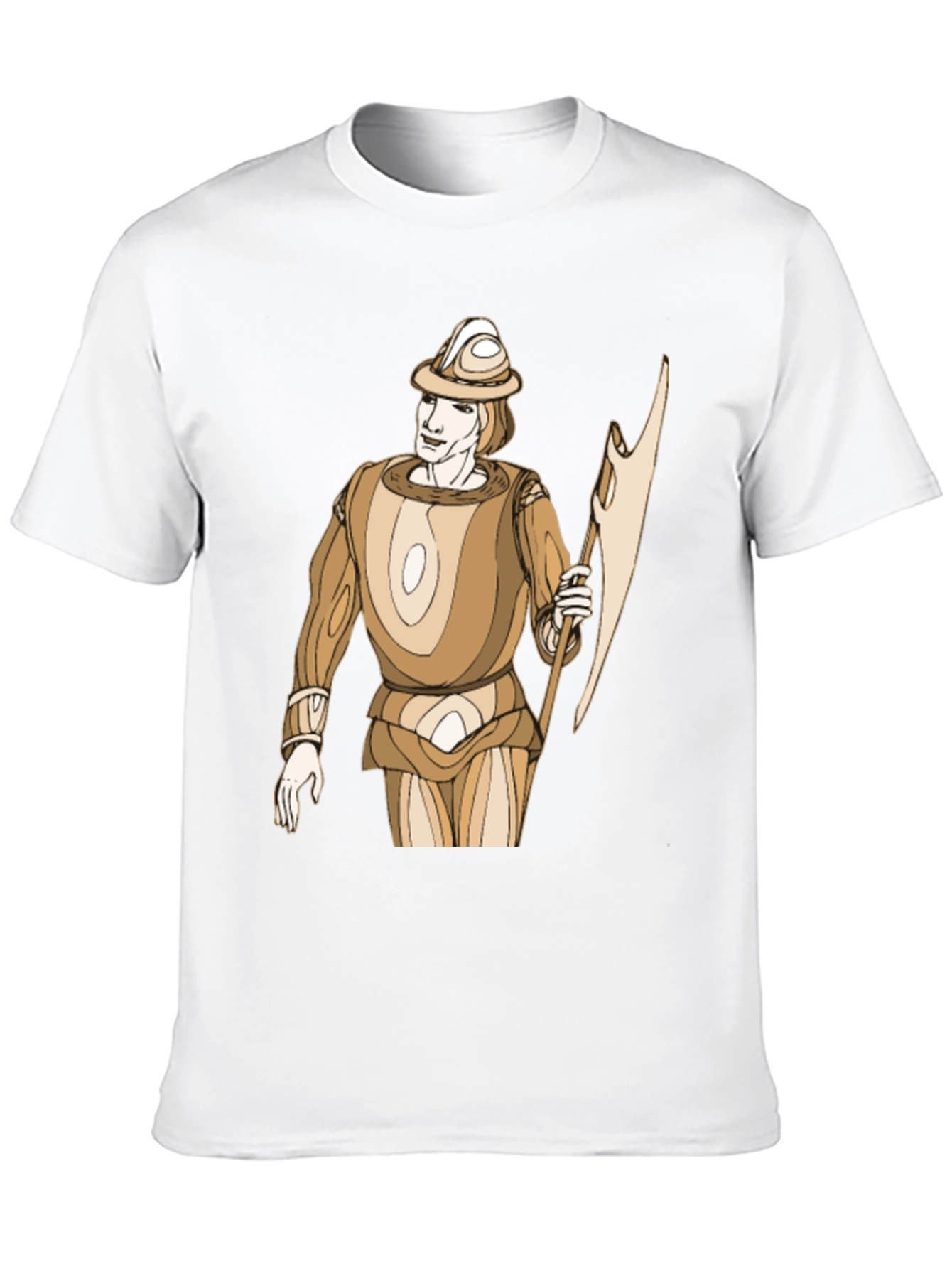 Medieval Knight Graphic T-Shirt - Black