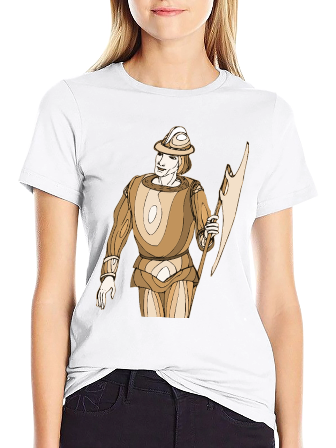 Medieval Knight Graphic T-Shirt - Black