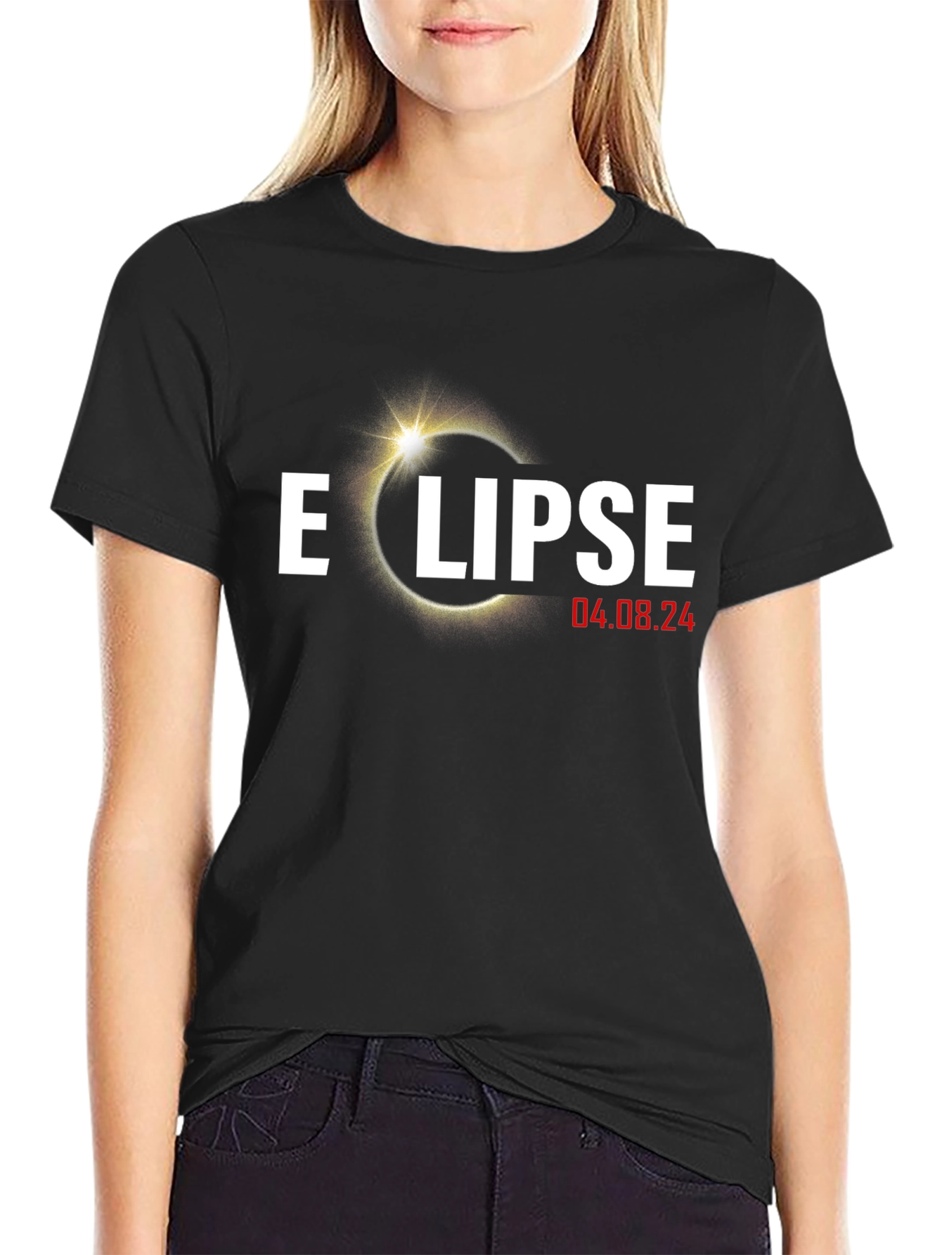 Eclipse 04.08.24 T-Shirt - Total Solar Eclipse Souvenir