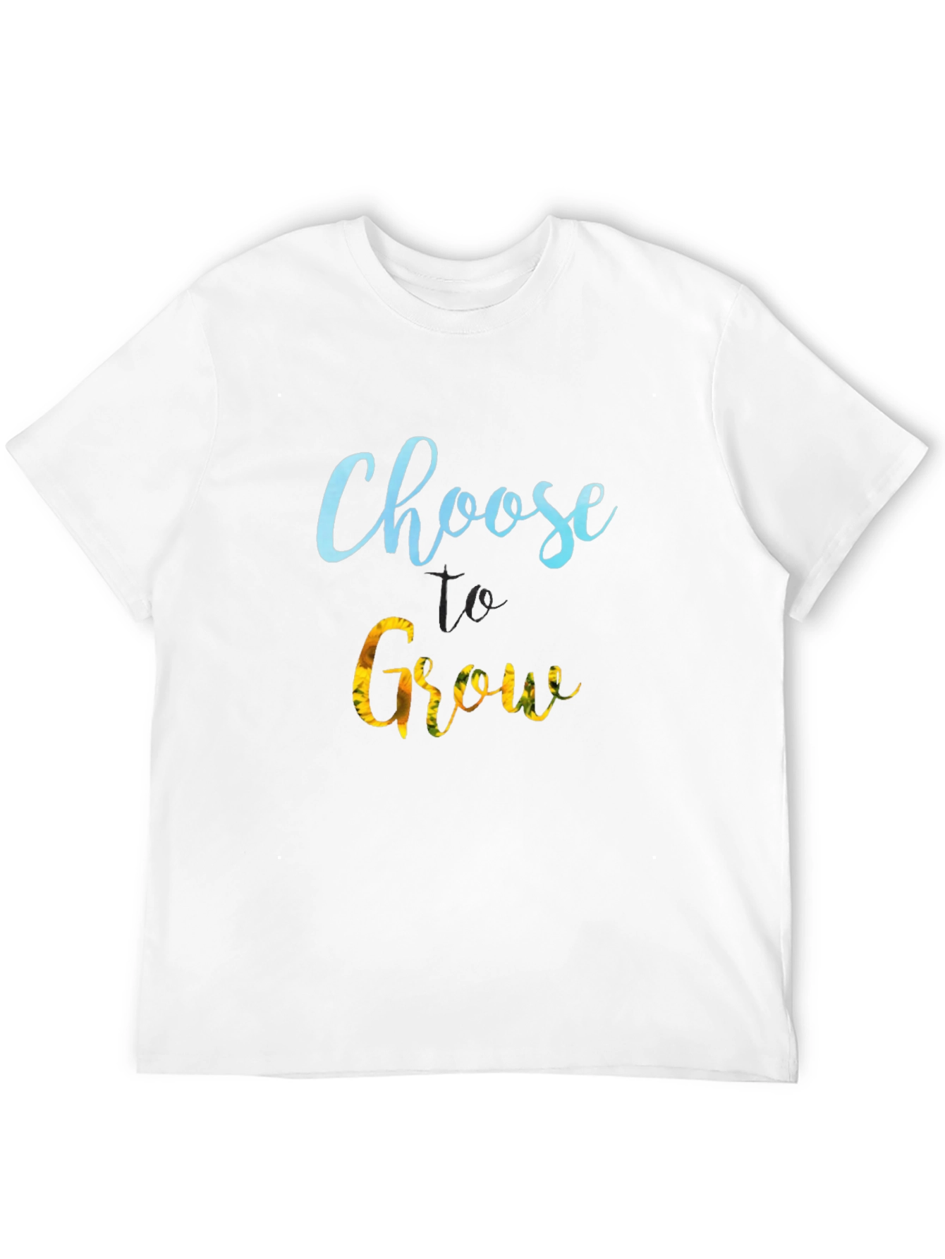 Choose to Grow Black T-Shirt - Motivational Tee