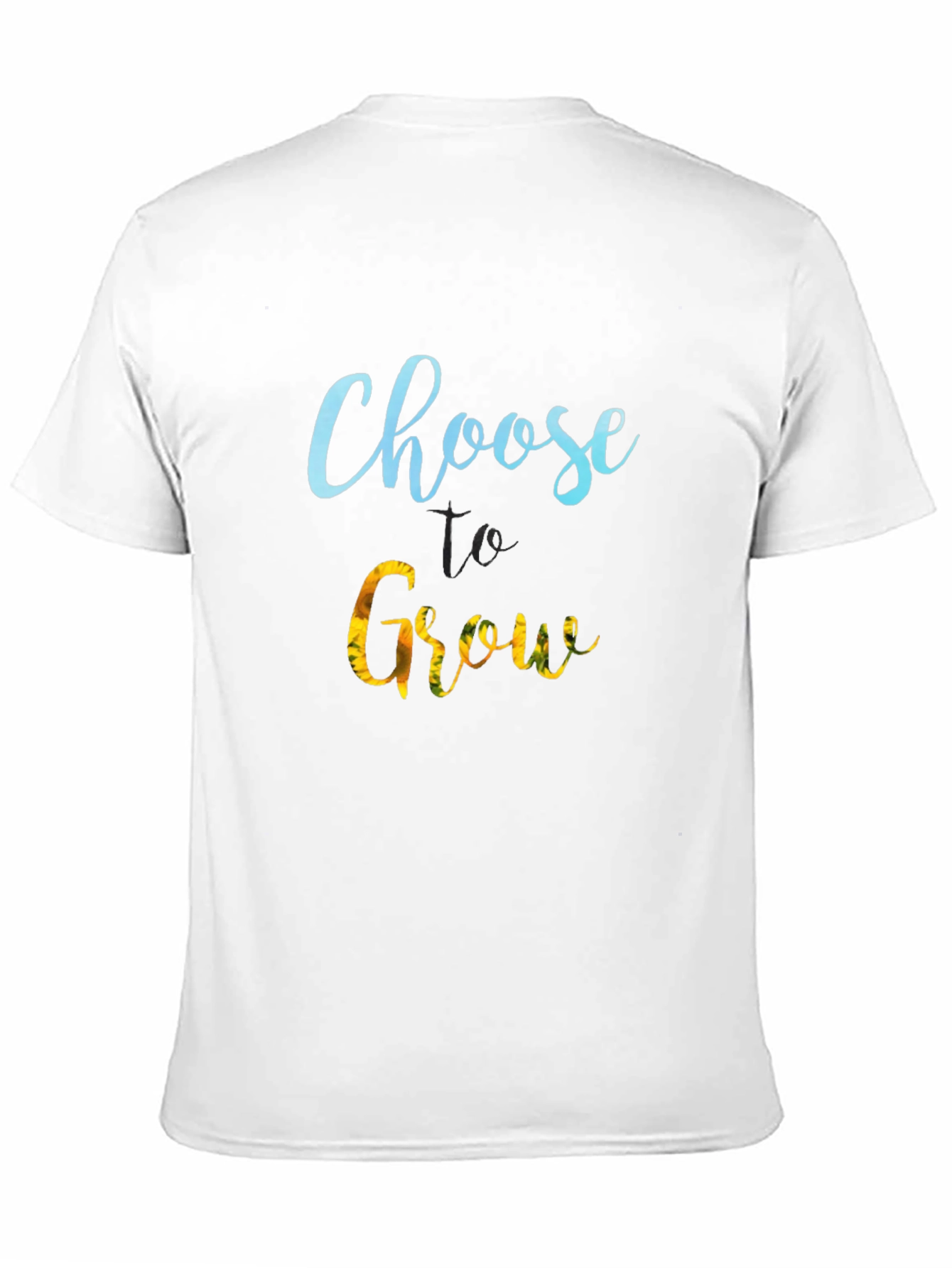 Choose to Grow Black T-Shirt - Motivational Tee