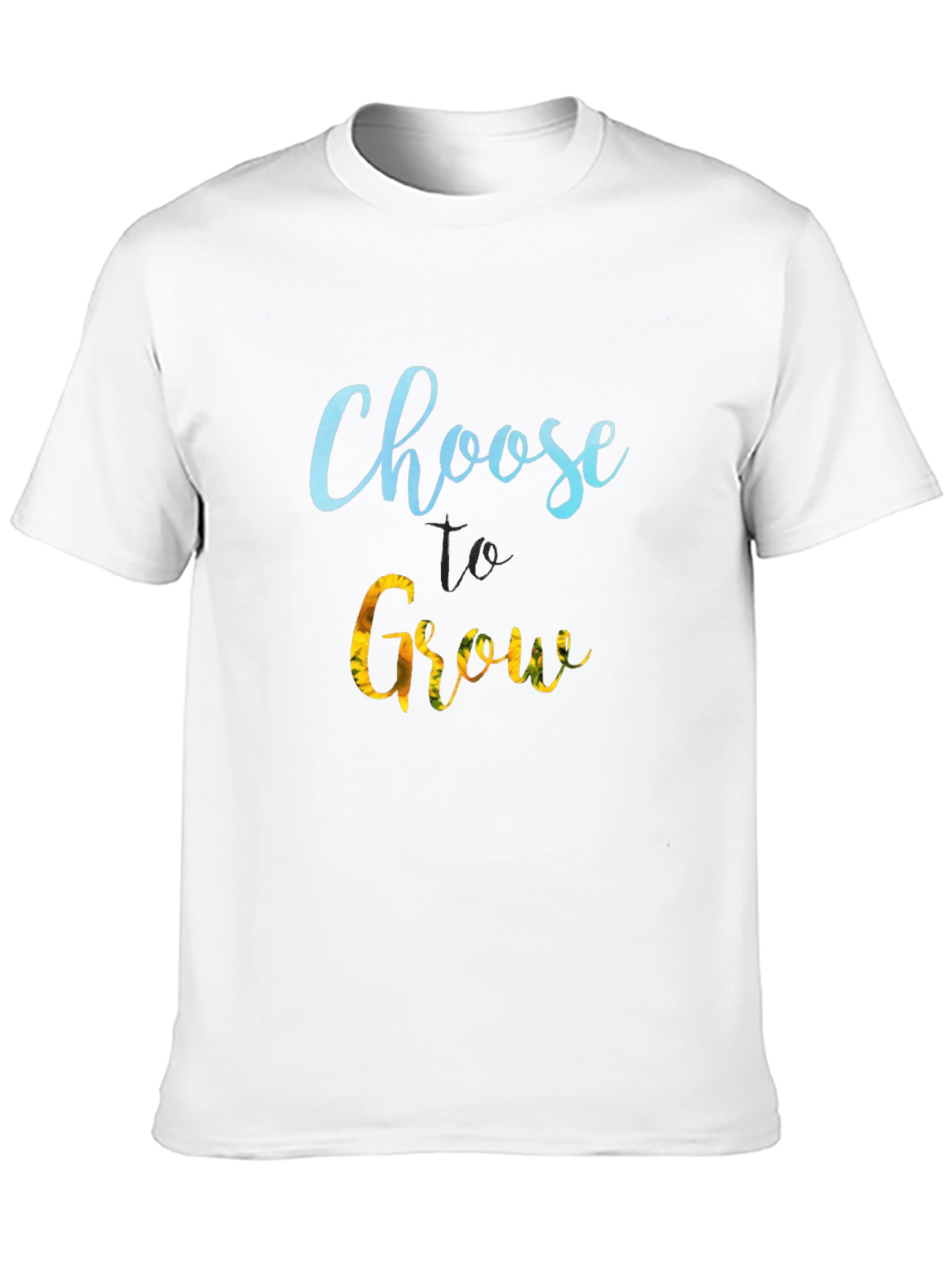 Choose to Grow Black T-Shirt - Motivational Tee