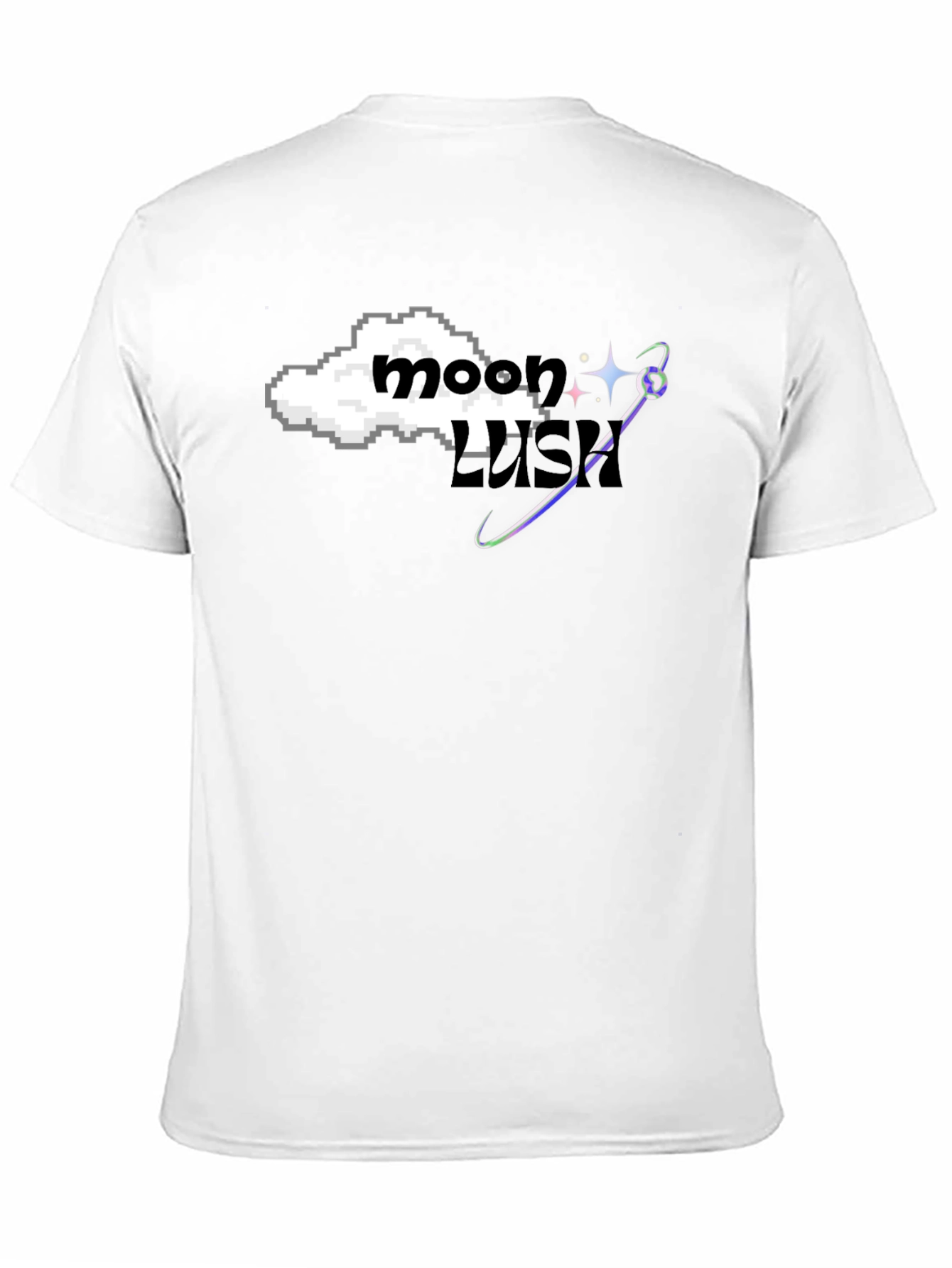 Moon Lush Graphic Tee - Black Cotton Blend