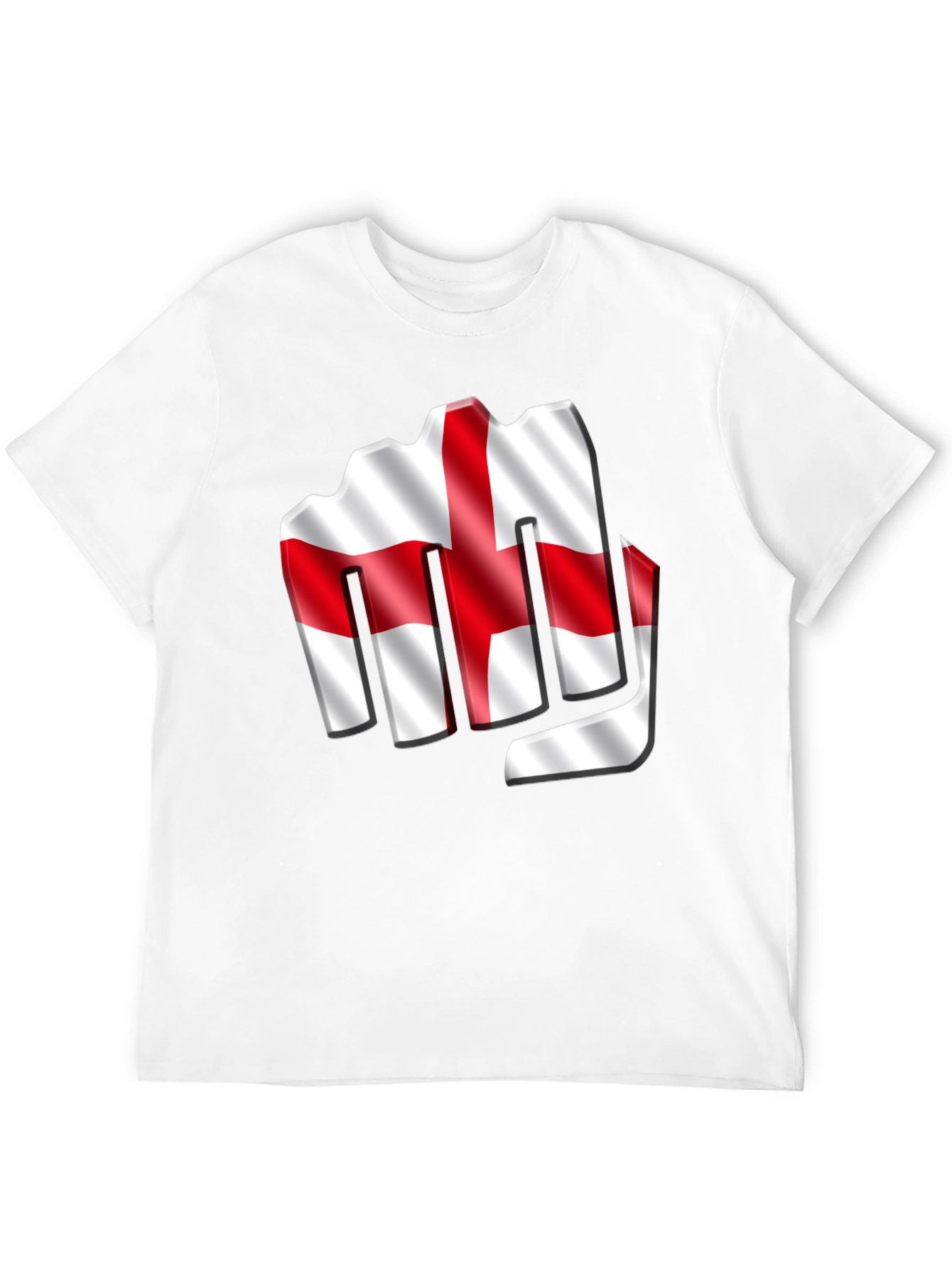 England Flag Fist T-Shirt - Show Your Support!