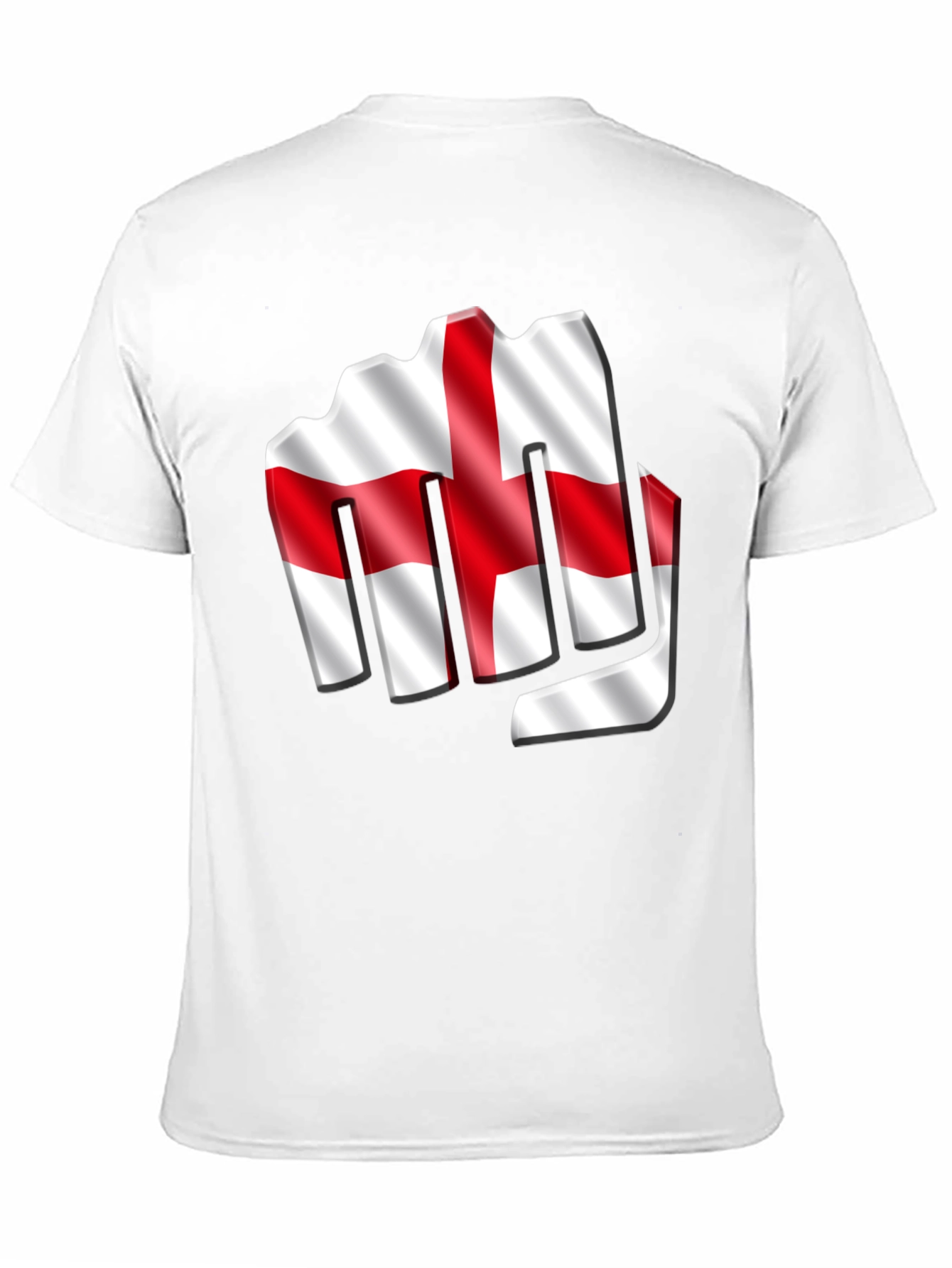 England Flag Fist T-Shirt - Show Your Support!