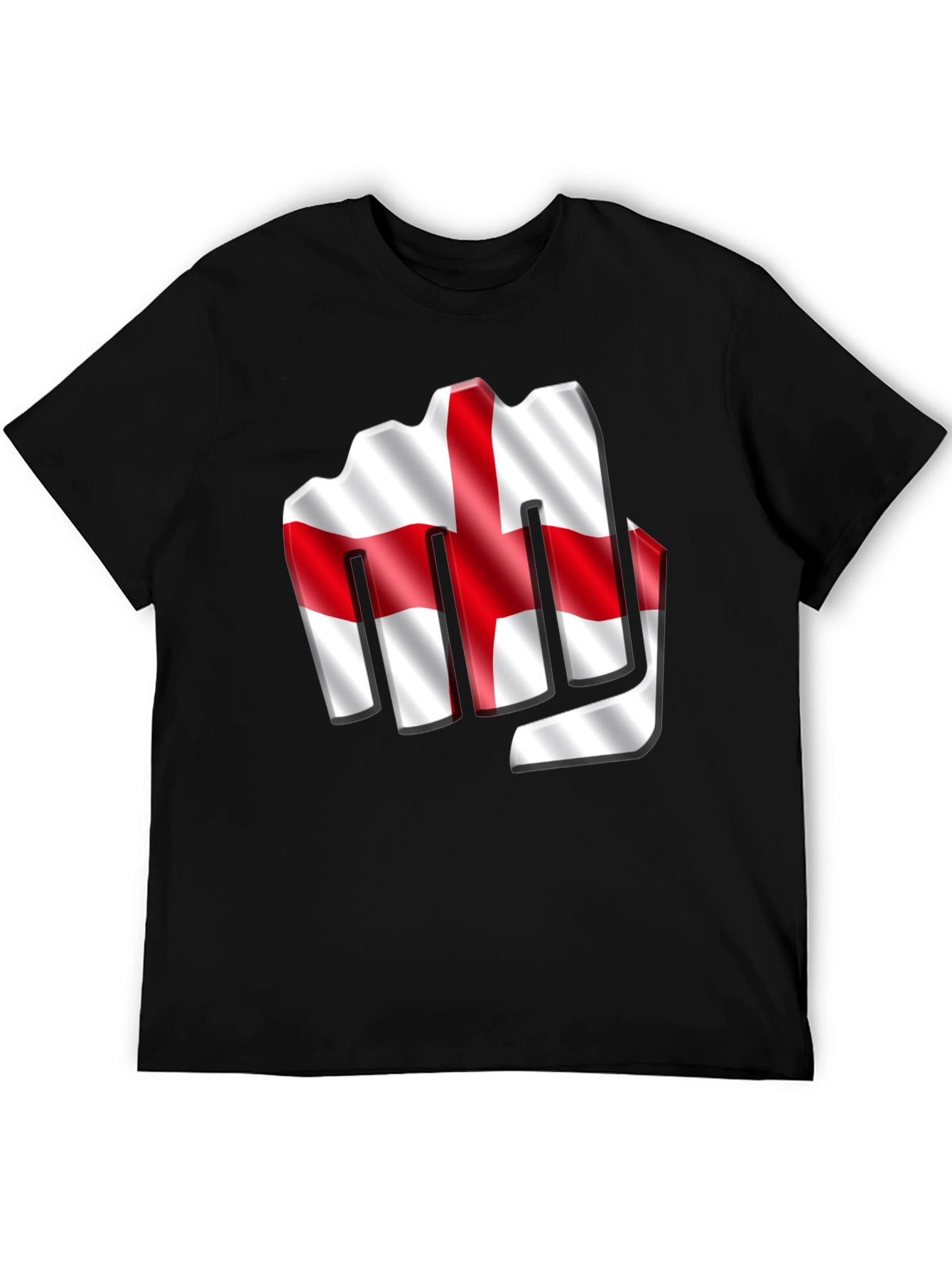 England Flag Fist T-Shirt - Show Your Support!