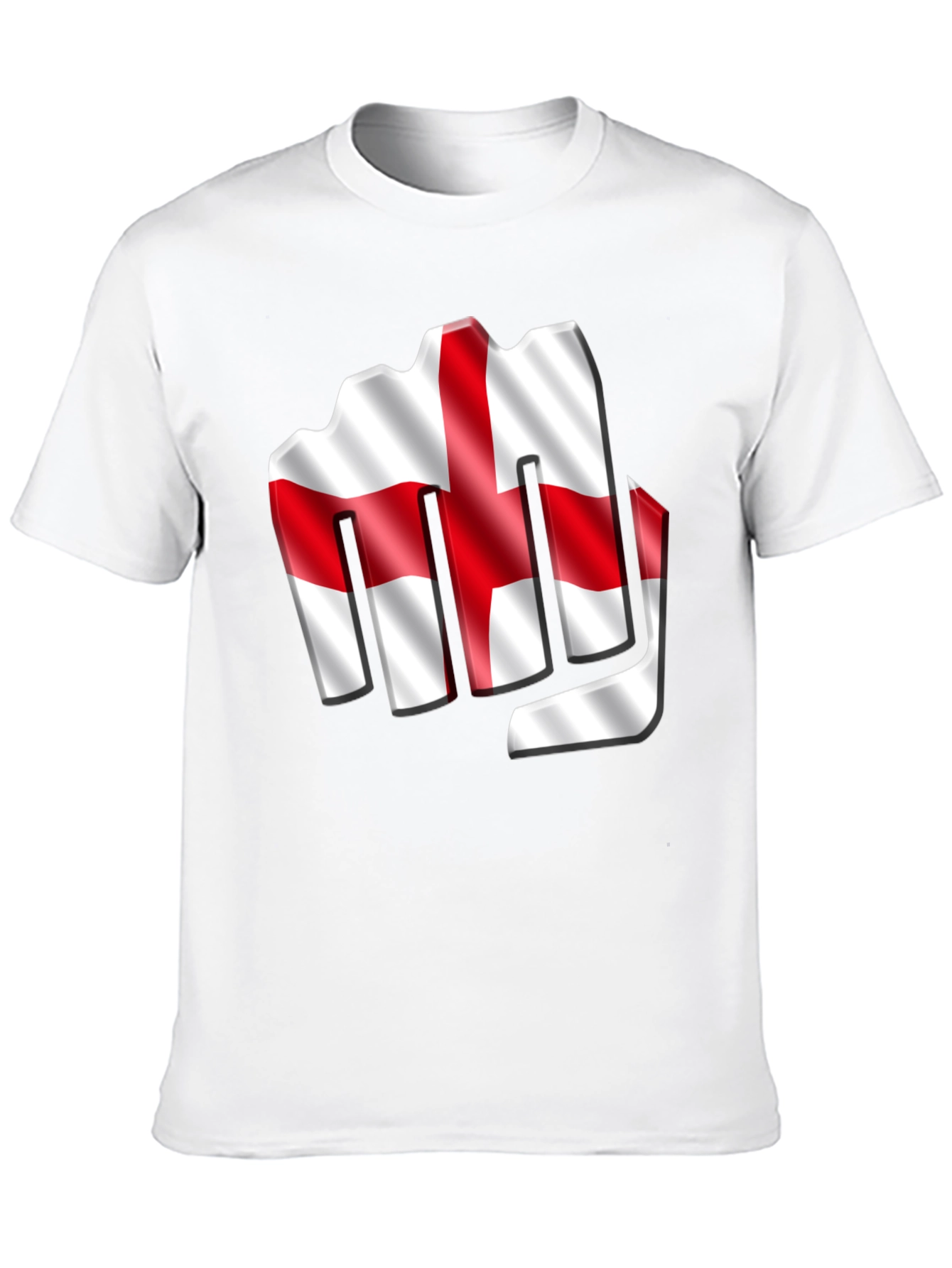 England Flag Fist T-Shirt - Show Your Support!