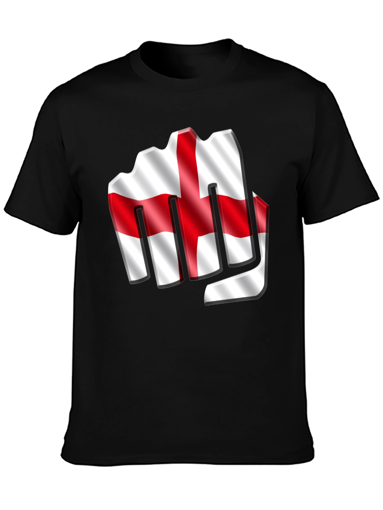 England Flag Fist T-Shirt - Show Your Support!