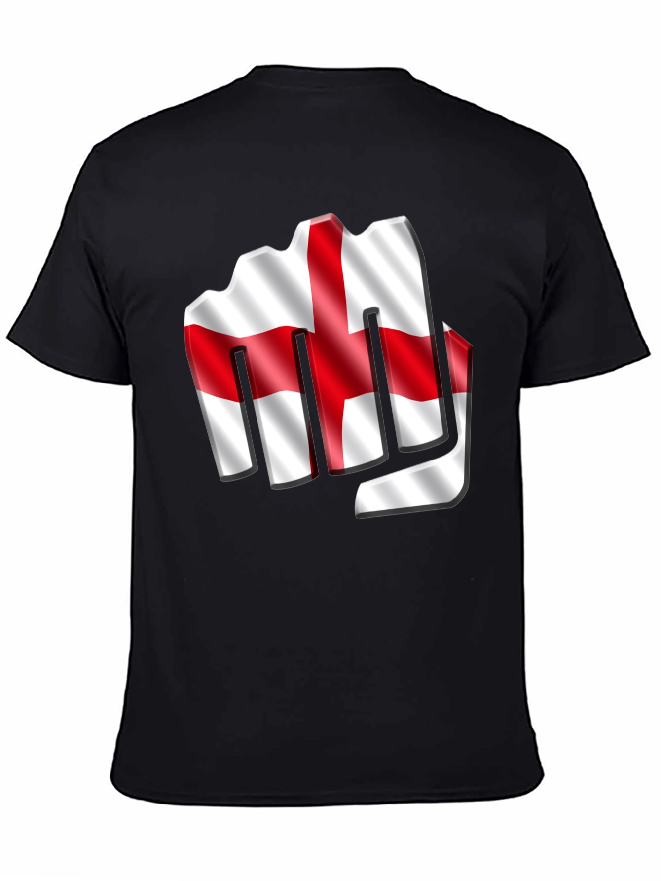England Flag Fist T-Shirt - Show Your Support!
