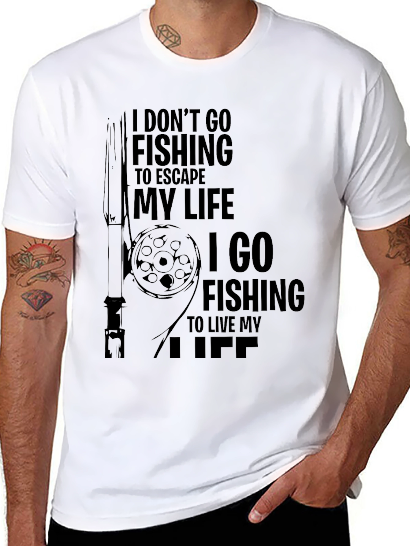 Fishing Life T-Shirt - Escape & Live