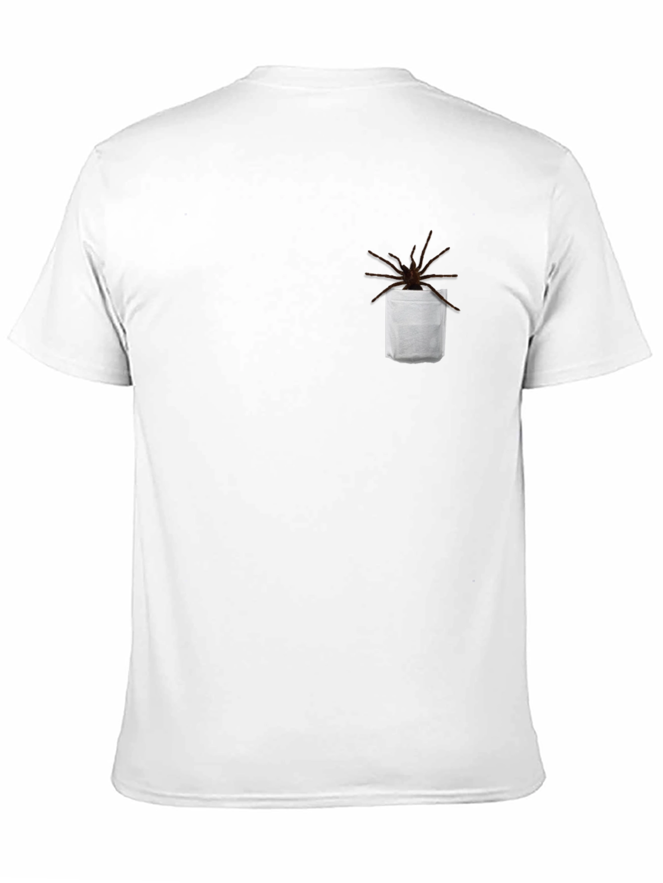 Creepy Crawly Pocket Tee - Funny Spider Shirt