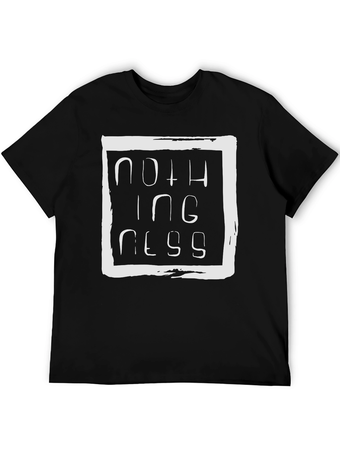 Nothingness Graphic Tee - Unisex Black T-Shirt