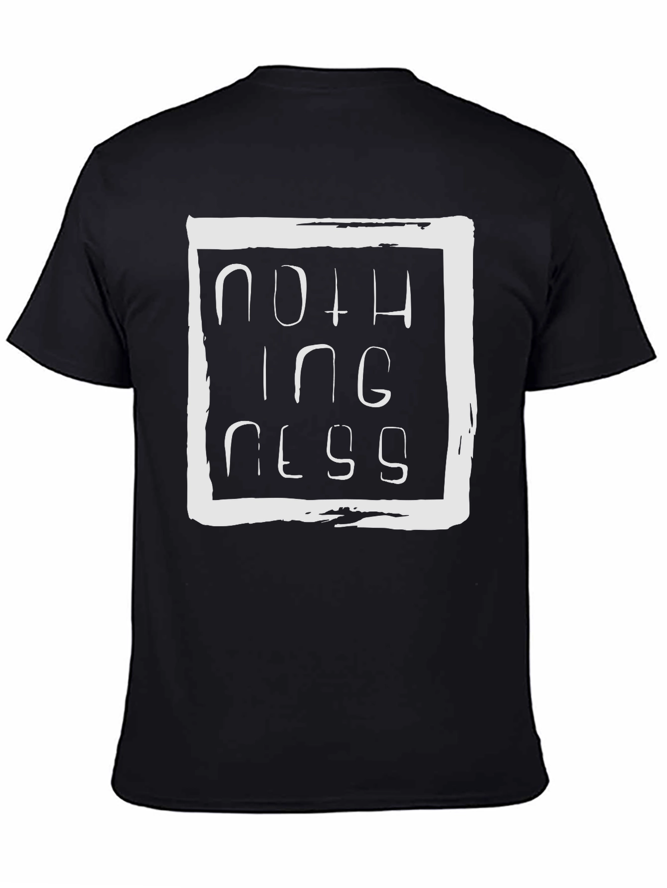 Nothingness Graphic Tee - Unisex Black T-Shirt