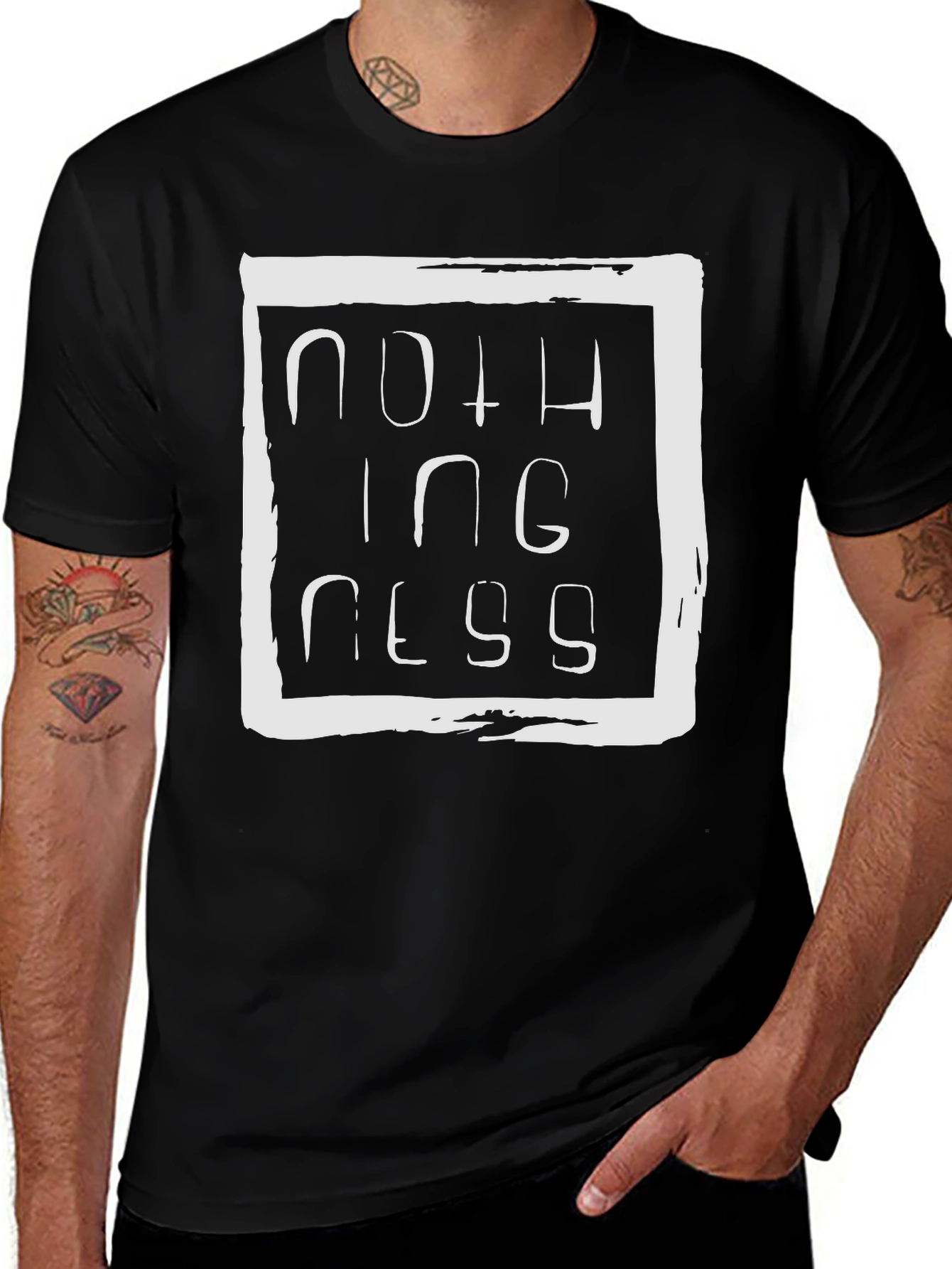 Nothingness Graphic Tee - Unisex Black T-Shirt