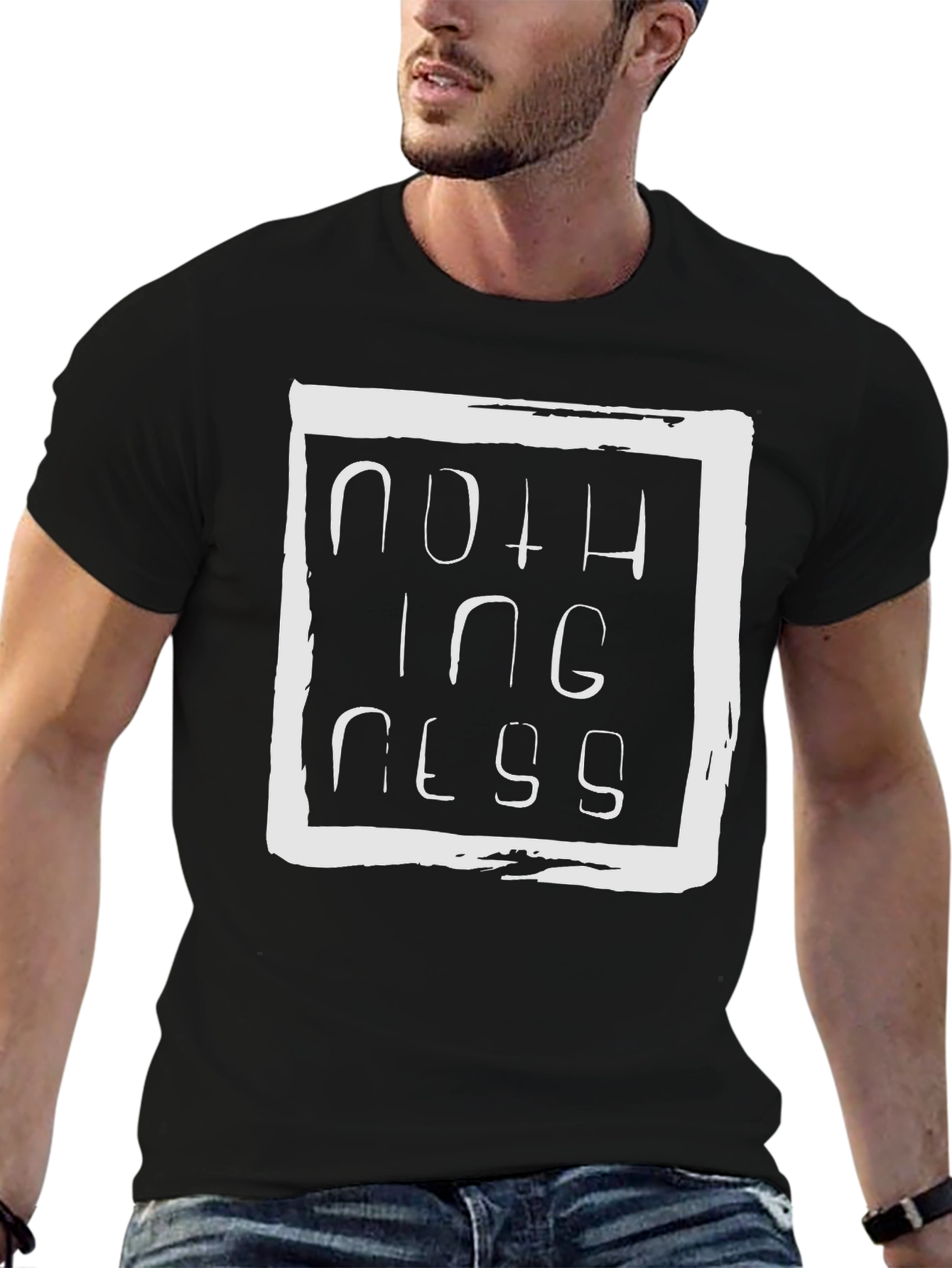 Nothingness Graphic Tee - Unisex Black T-Shirt