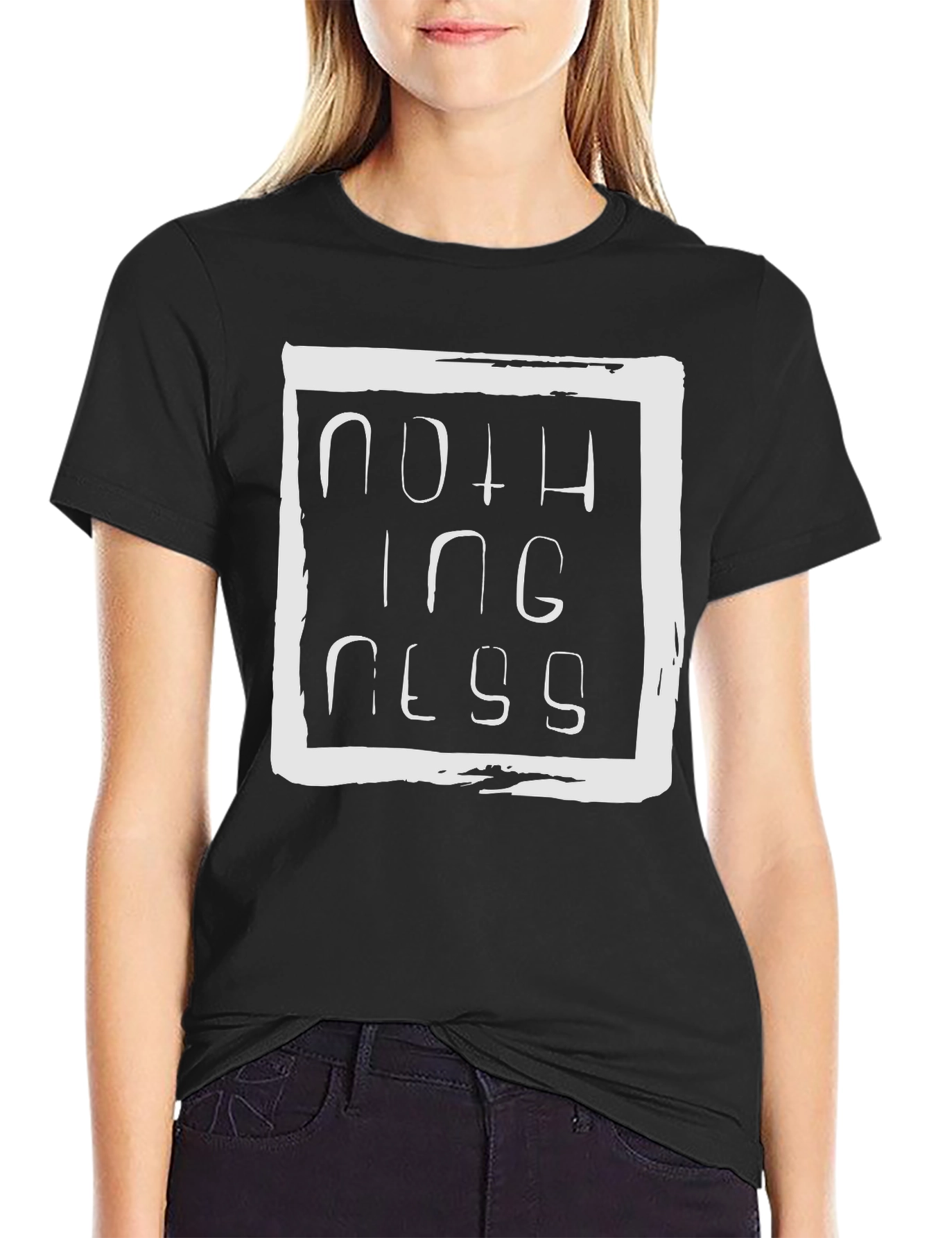 Nothingness Graphic Tee - Unisex Black T-Shirt