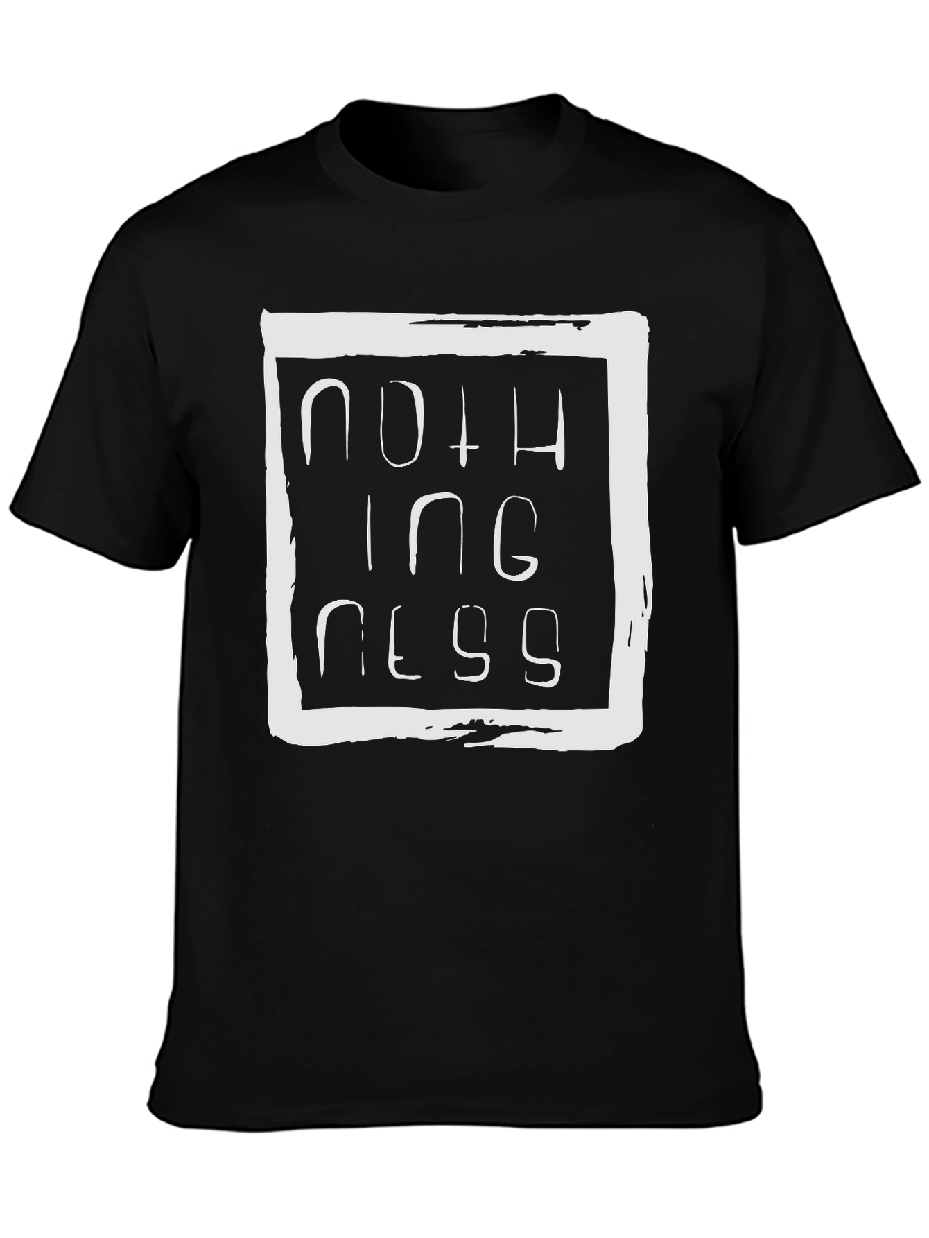 Nothingness Graphic Tee - Unisex Black T-Shirt