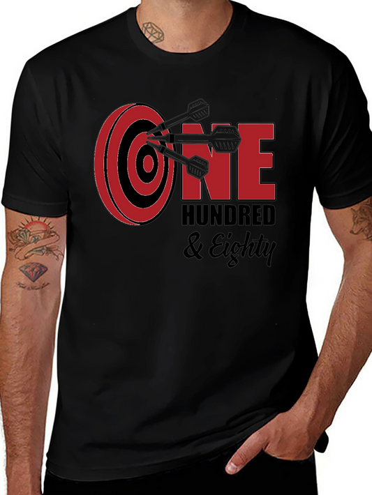 One Hundred & Eighty Darts T-Shirt - Black