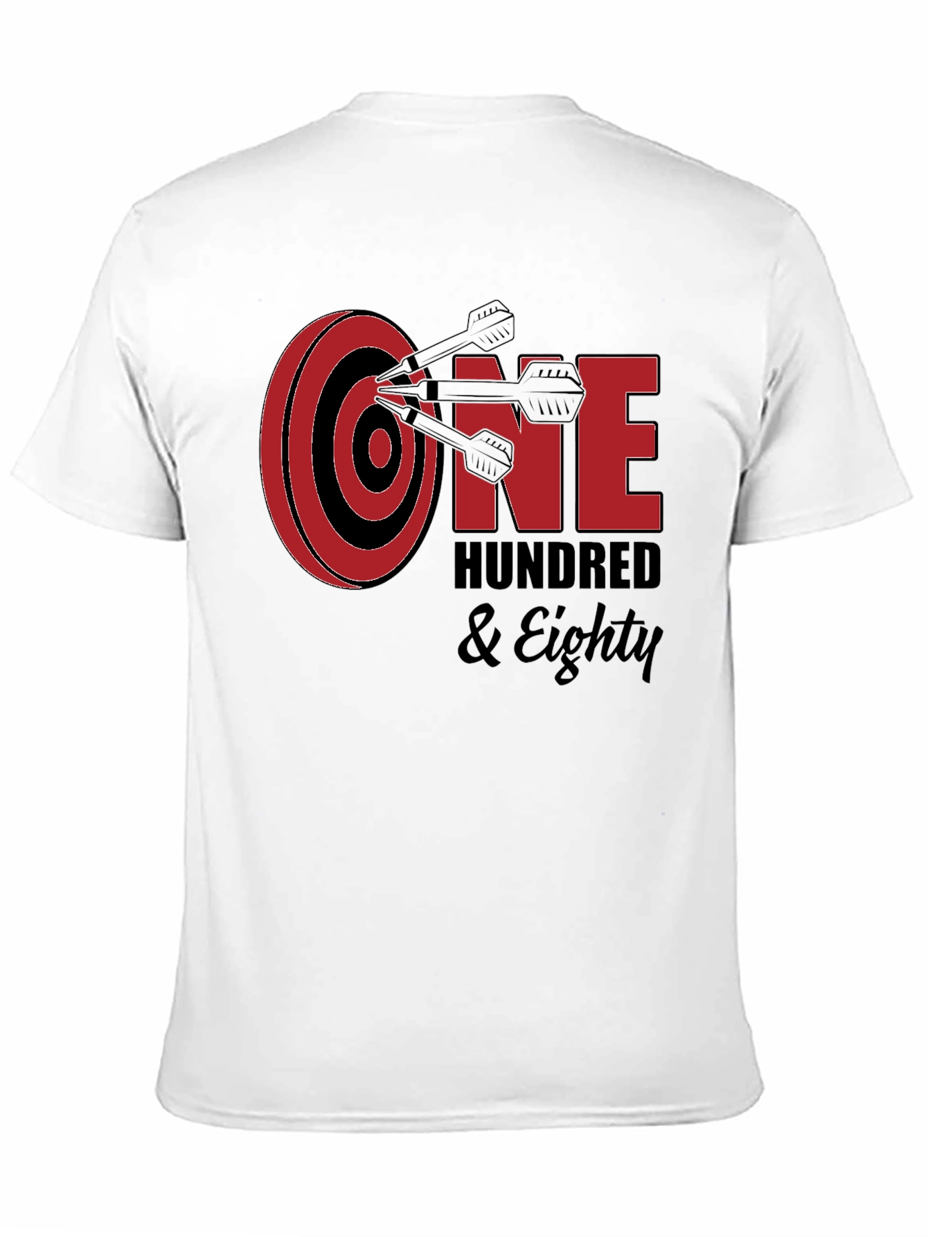 One Hundred & Eighty Darts T-Shirt - Black