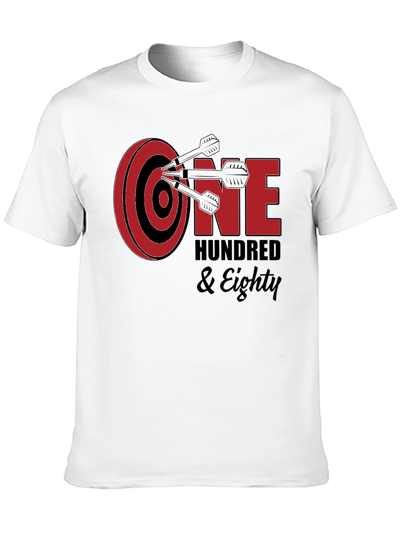 One Hundred & Eighty Darts T-Shirt - Black
