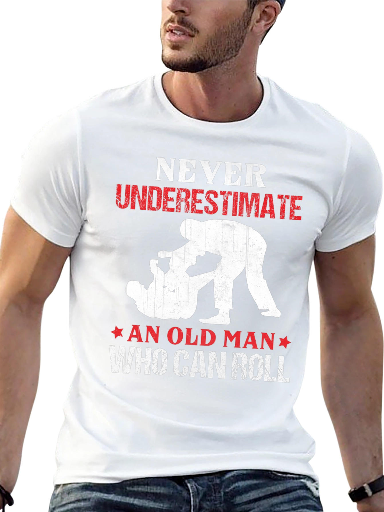 Never Underestimate Old Man Who Can Roll T-Shirt