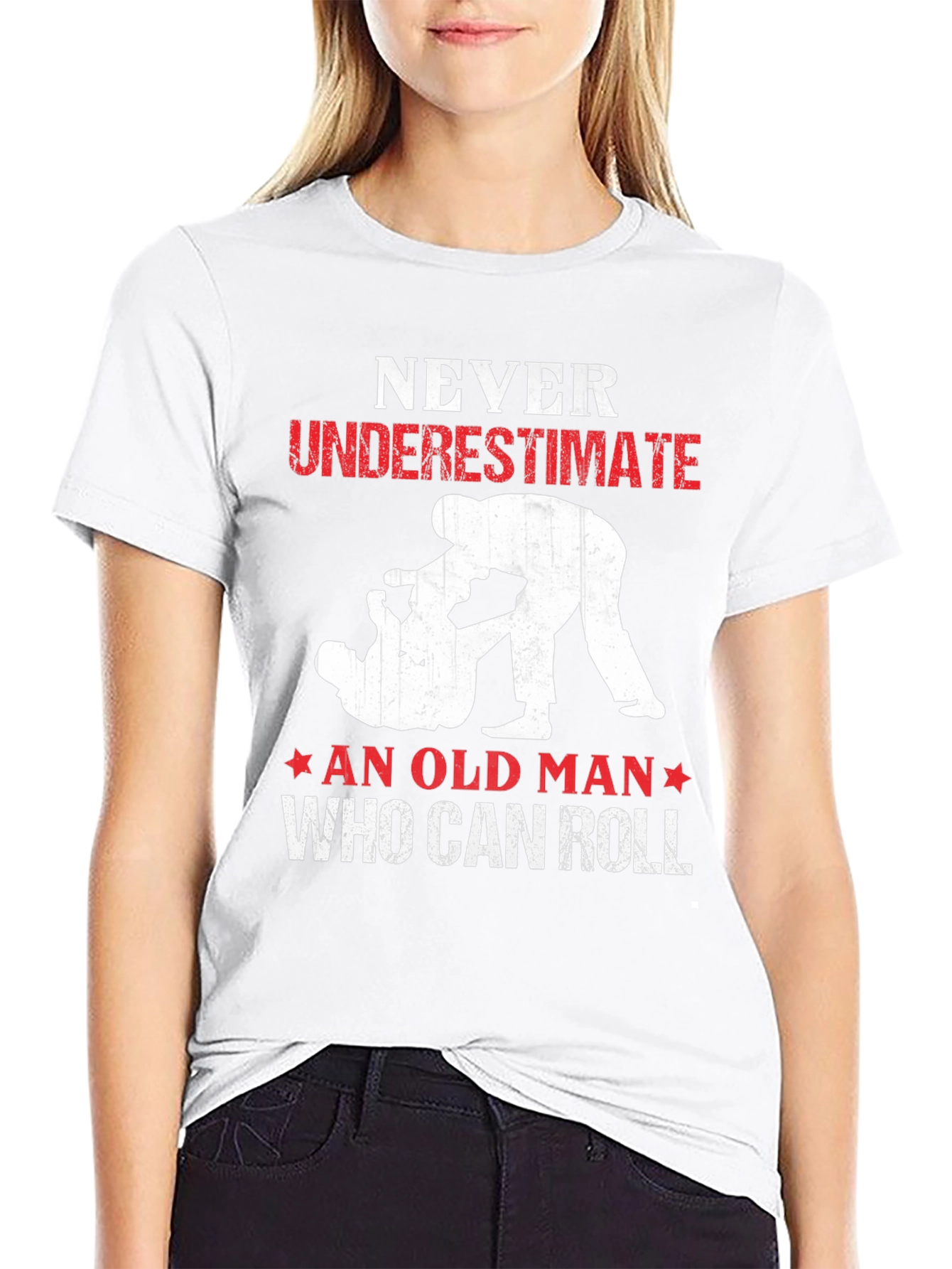 Never Underestimate Old Man Who Can Roll T-Shirt