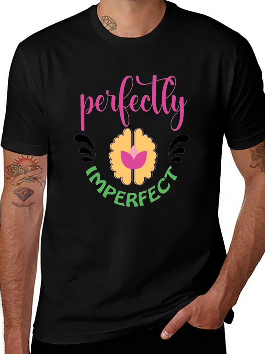Perfectly Imperfect Graphic T-Shirt - Black