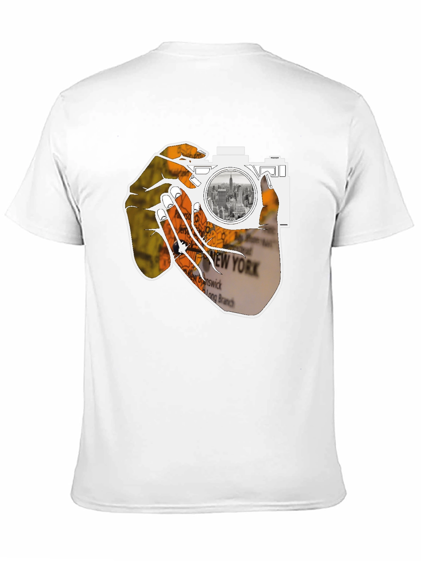 NYC Map Camera T-Shirt