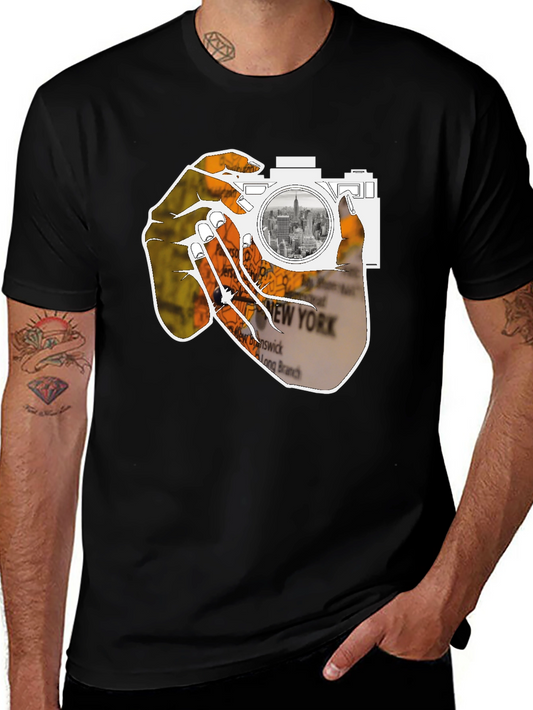 NYC Map Camera T-Shirt