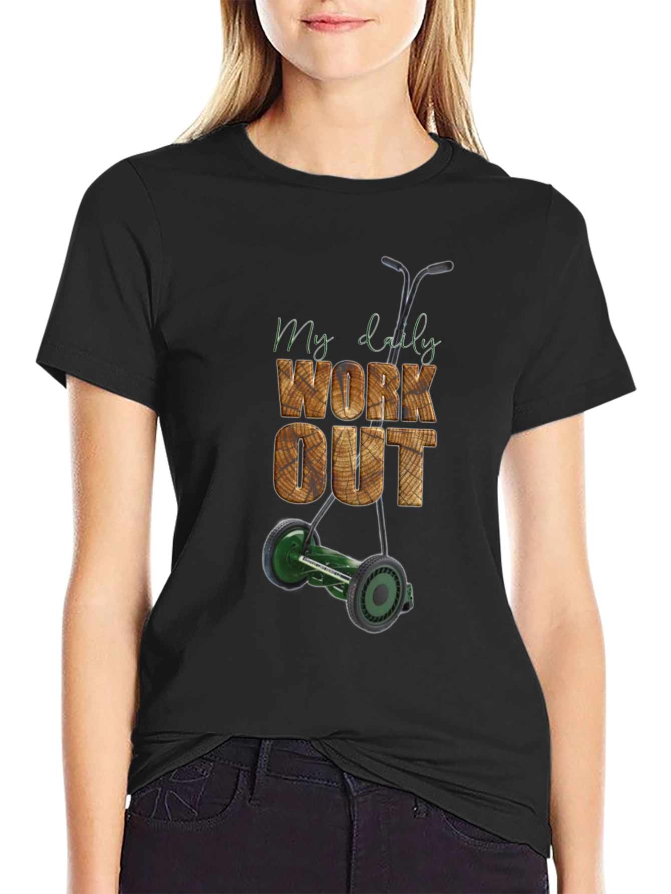 My Daily Workout T-Shirt - Lawn Mower Design