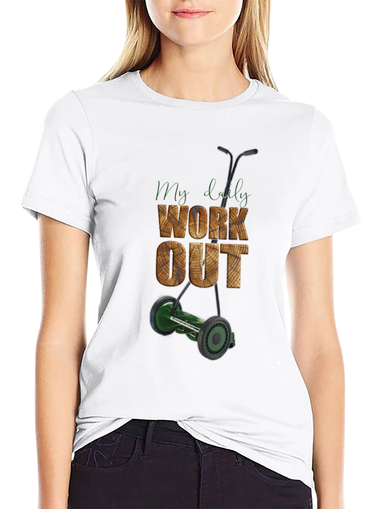 My Daily Workout T-Shirt - Lawn Mower Design