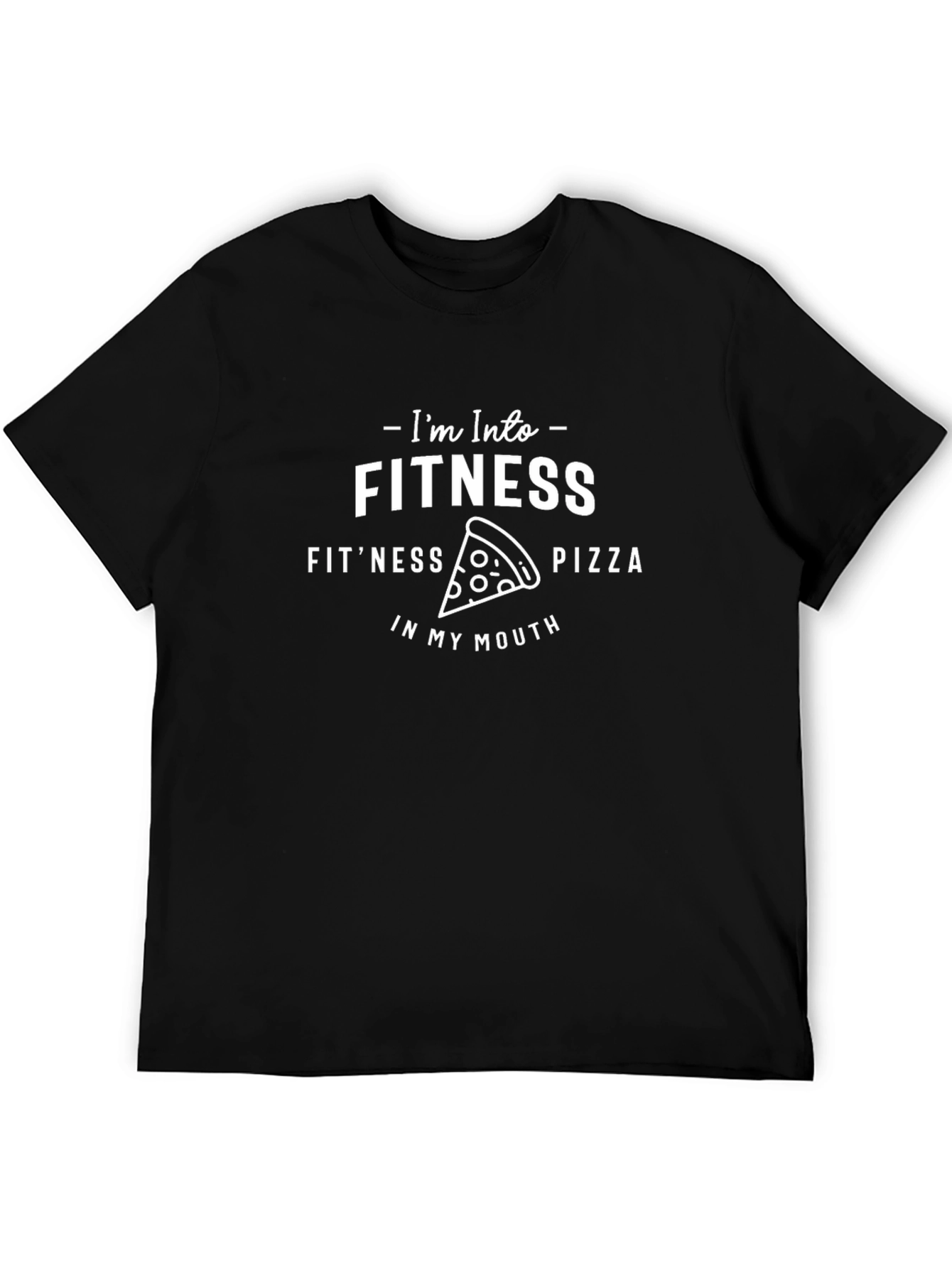 Fitness Pizza Funny Graphic T-Shirt