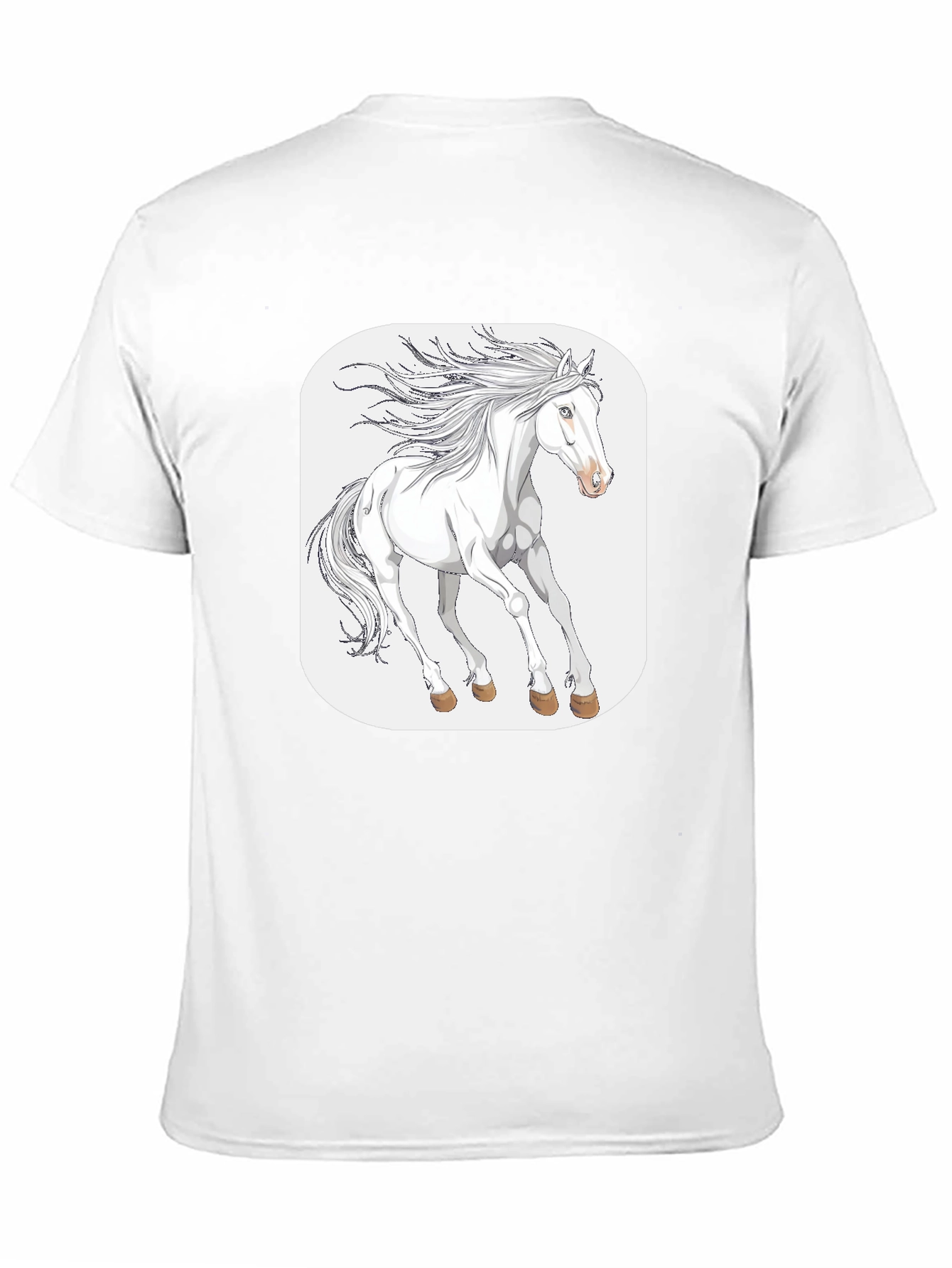 White Horse Graphic Tee - Stylish Comfort