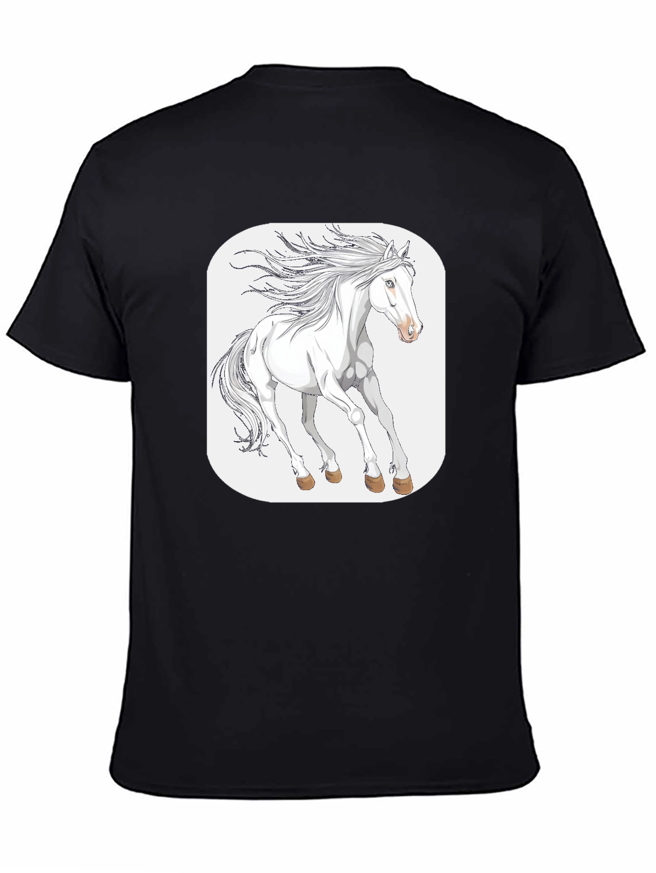 White Horse Graphic Tee - Stylish Comfort