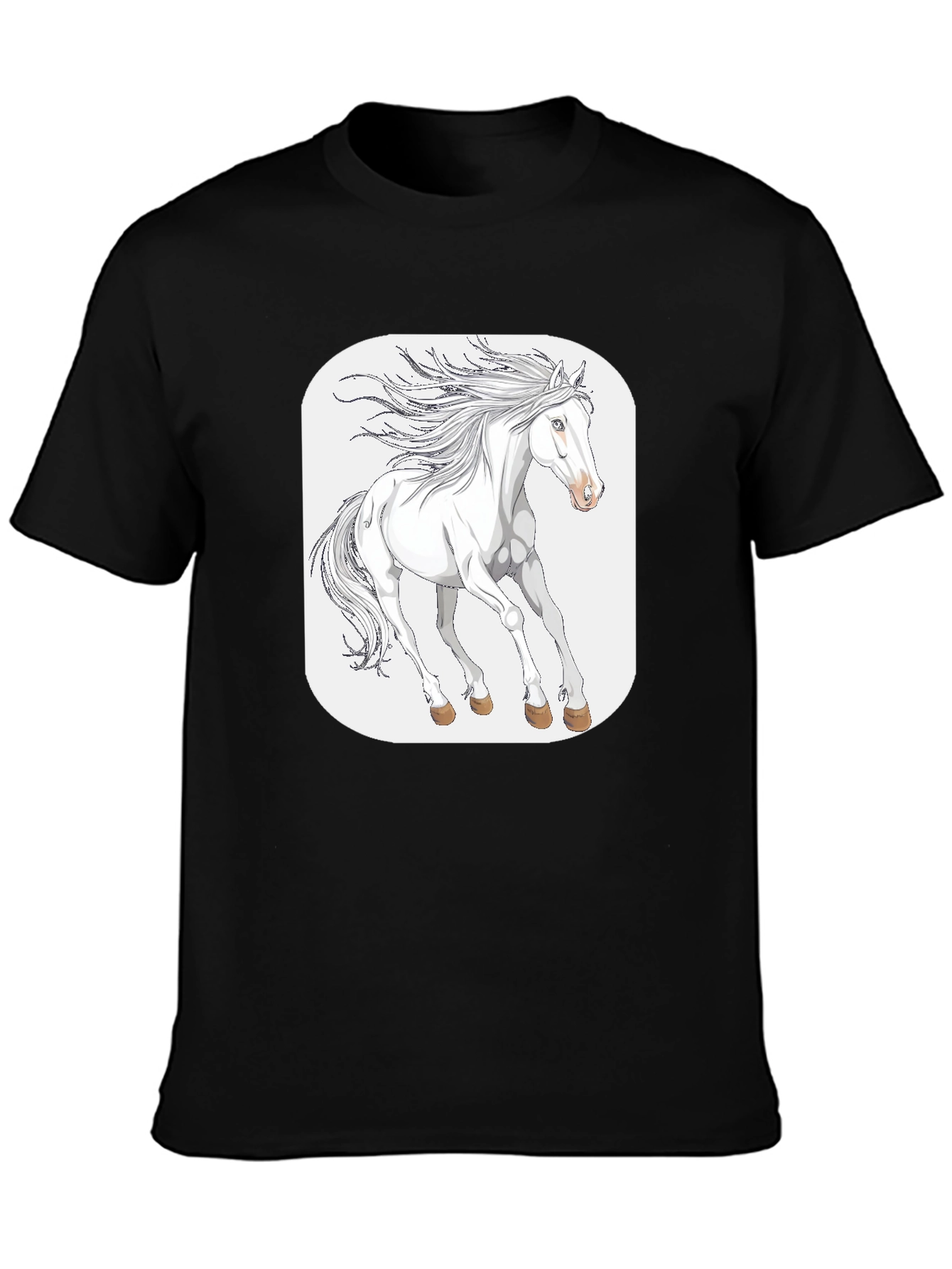 White Horse Graphic Tee - Stylish Comfort