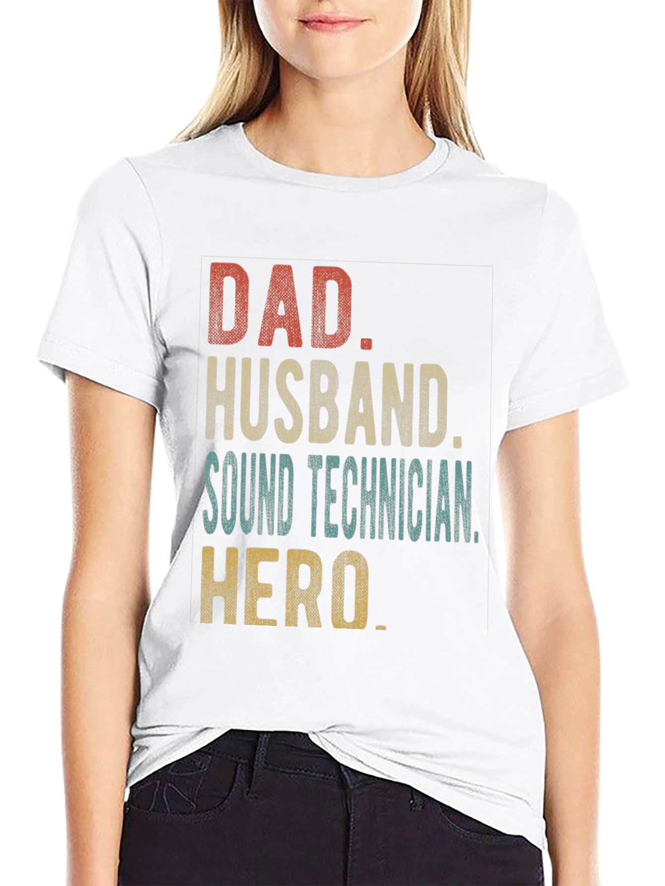 Dad Husband Sound Technician Hero T-Shirt