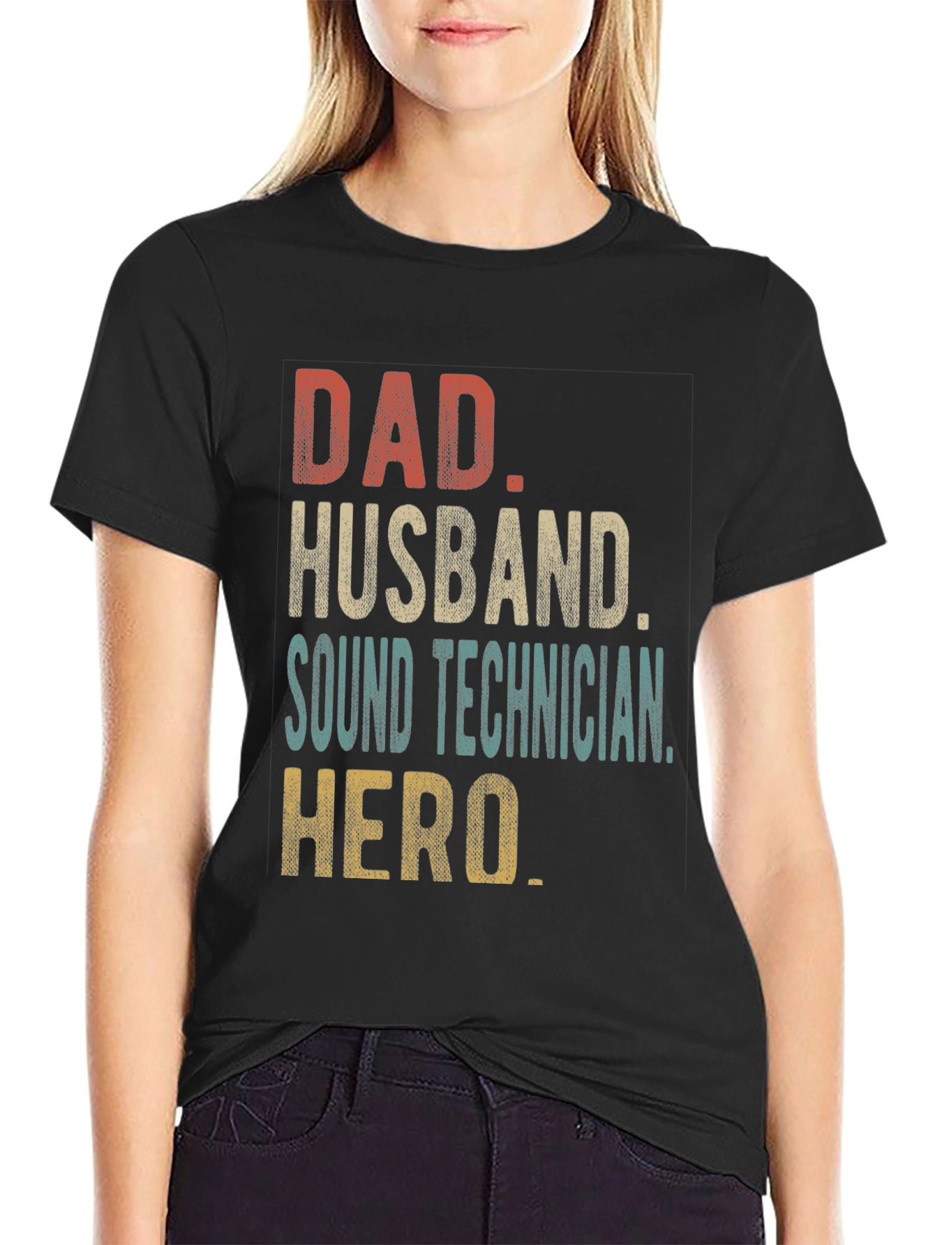Dad Husband Sound Technician Hero T-Shirt