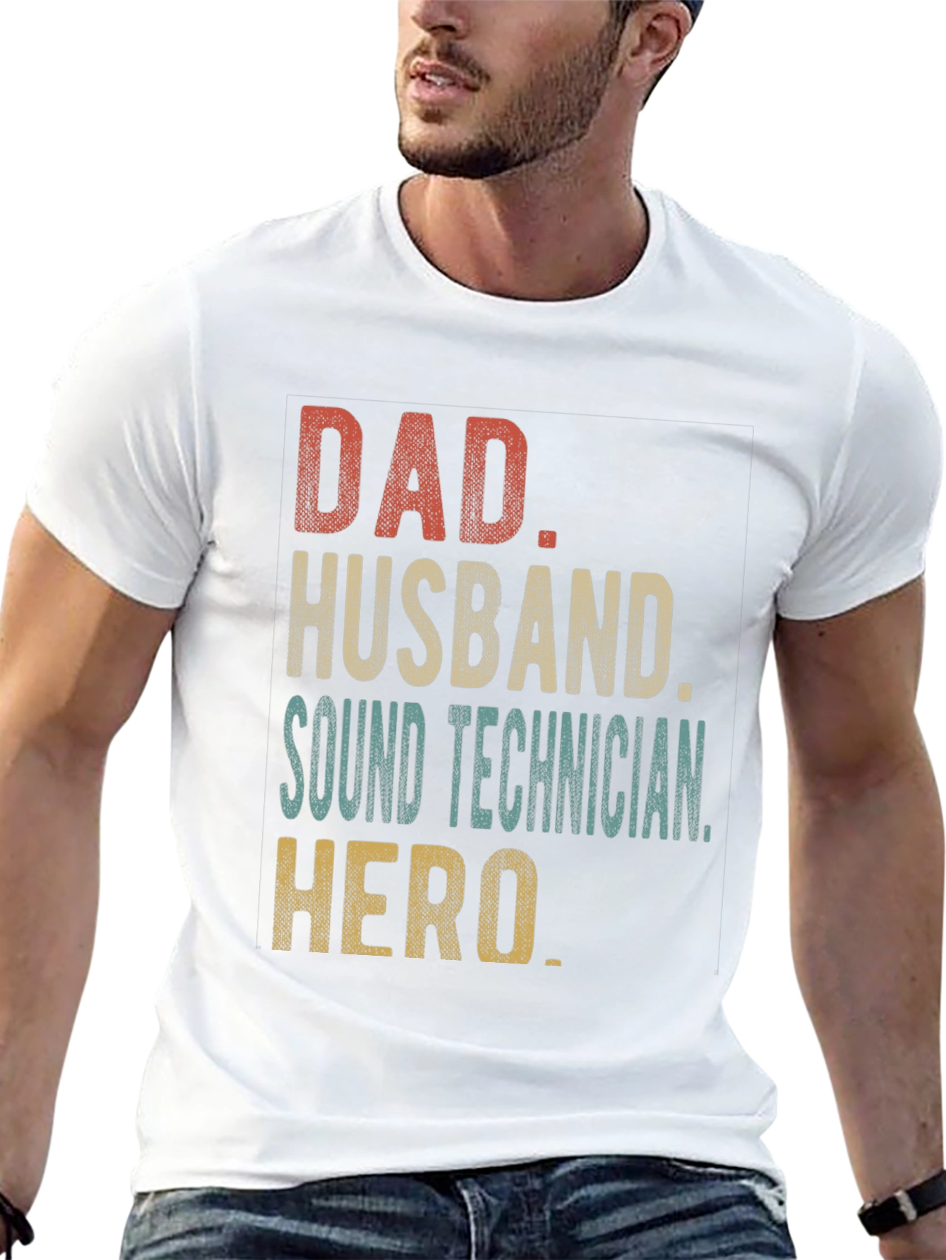 Dad Husband Sound Technician Hero T-Shirt