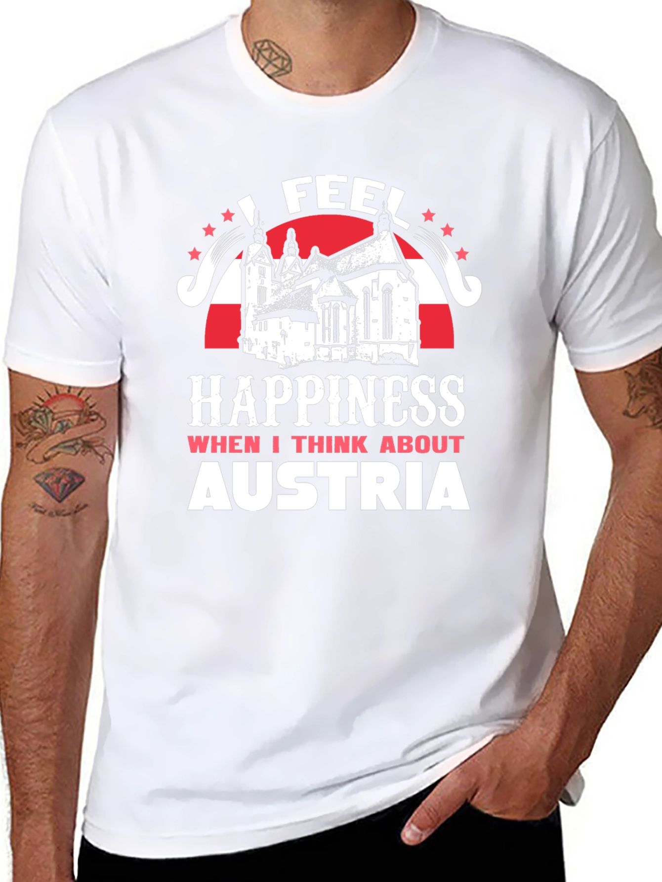 Austria Happiness Graphic T-Shirt
