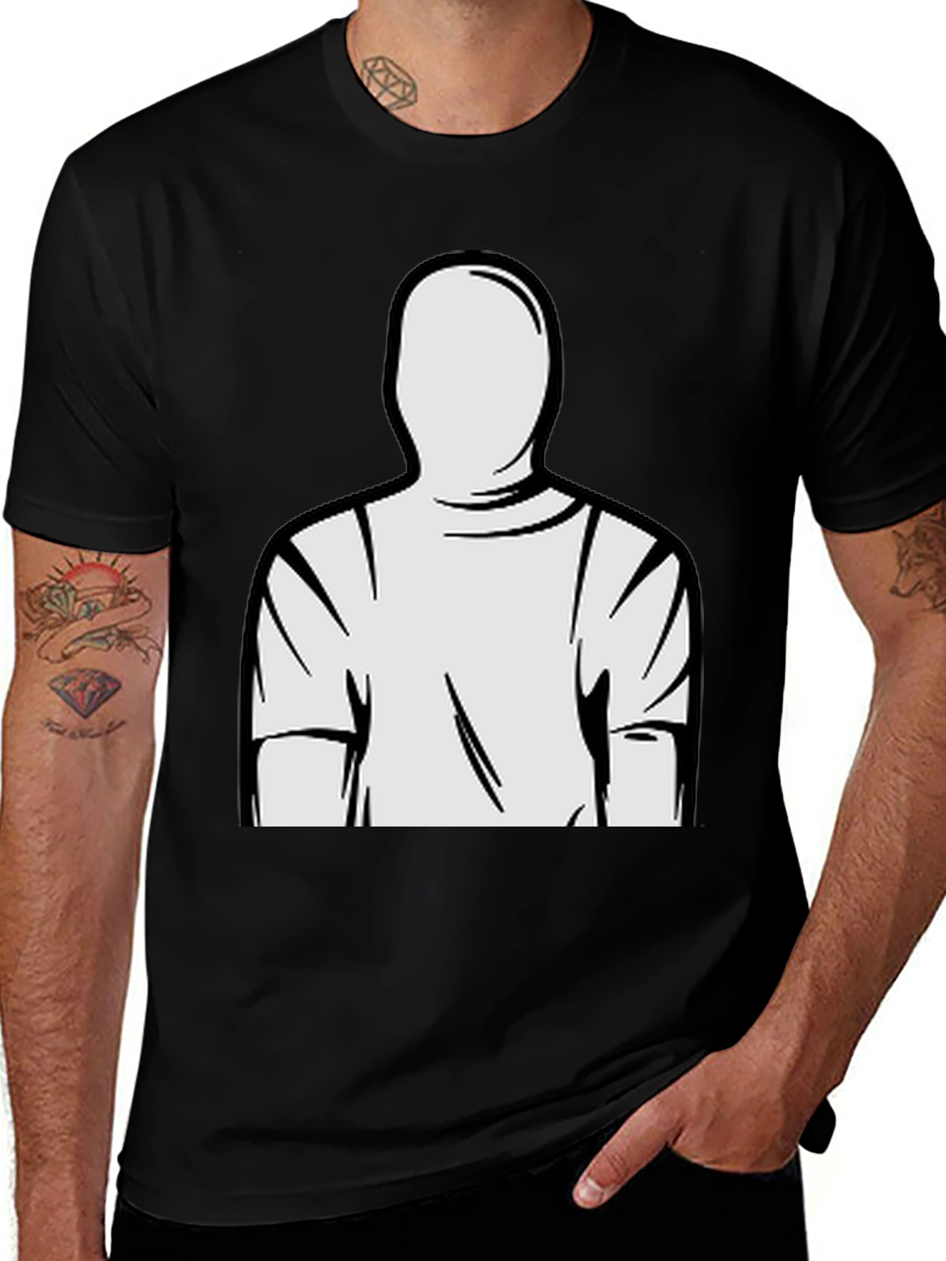 Minimalist Man T-Shirt - Graphic Tee