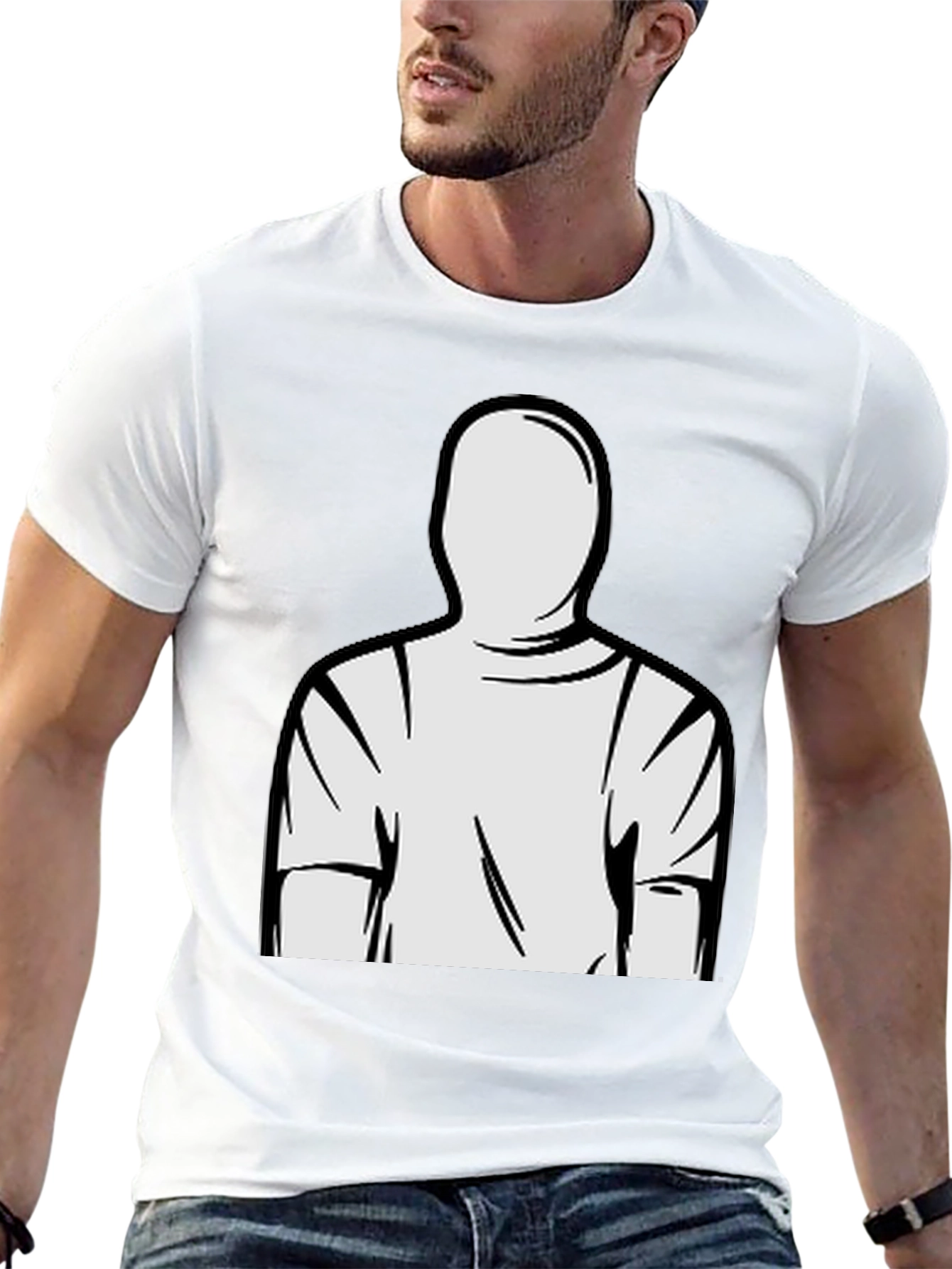Minimalist Man T-Shirt - Graphic Tee