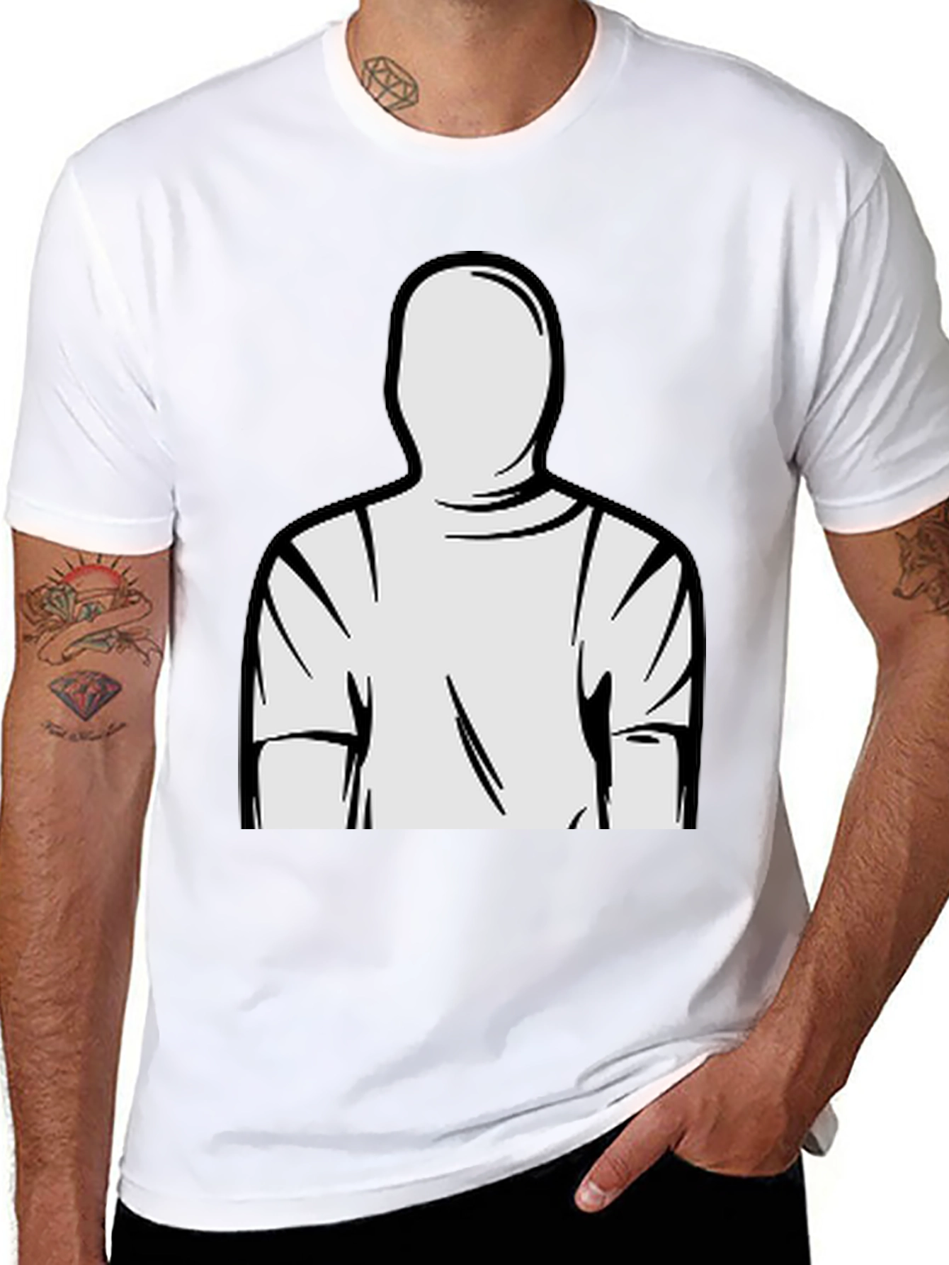 Minimalist Man T-Shirt - Graphic Tee