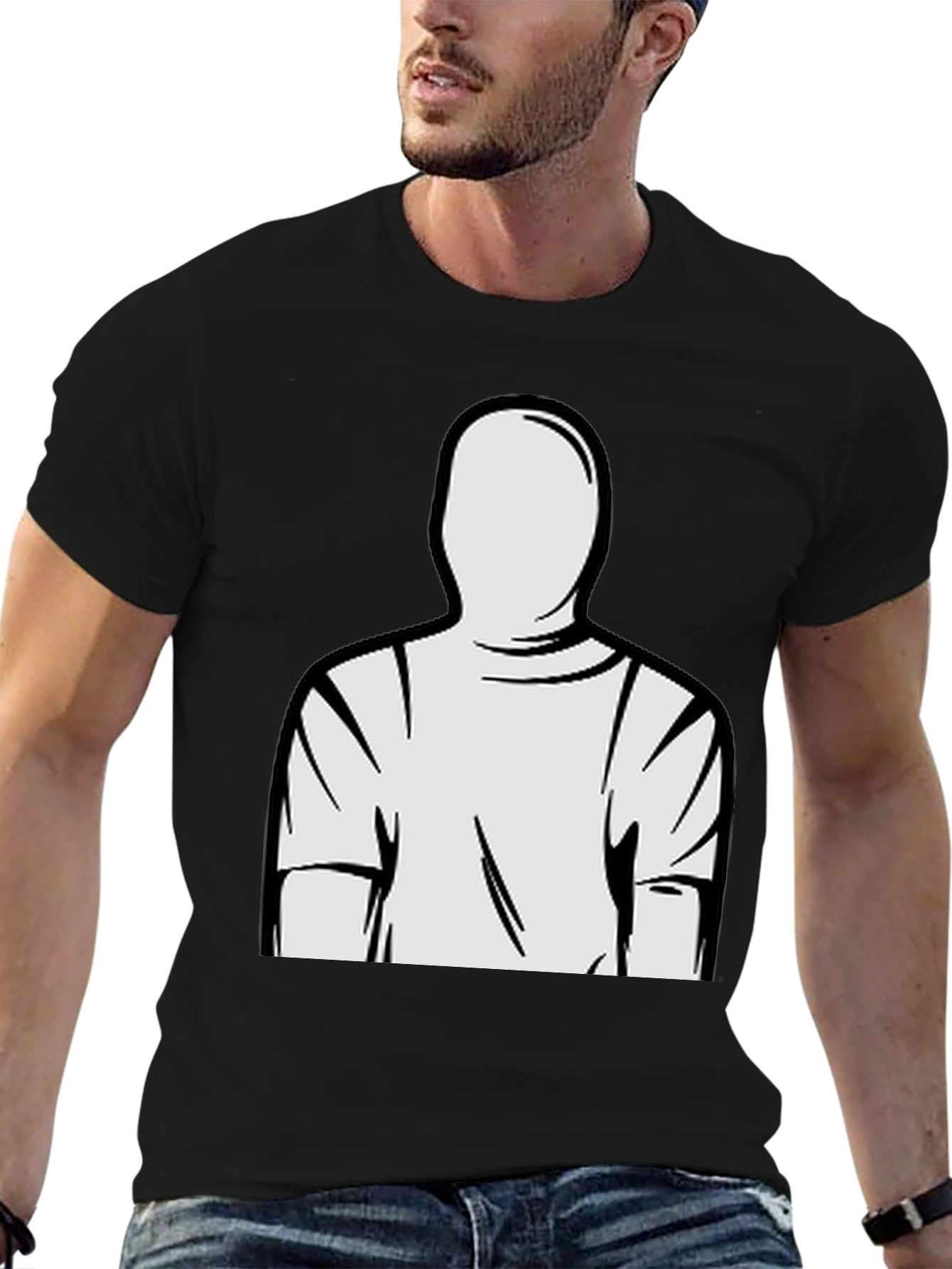 Minimalist Man T-Shirt - Graphic Tee