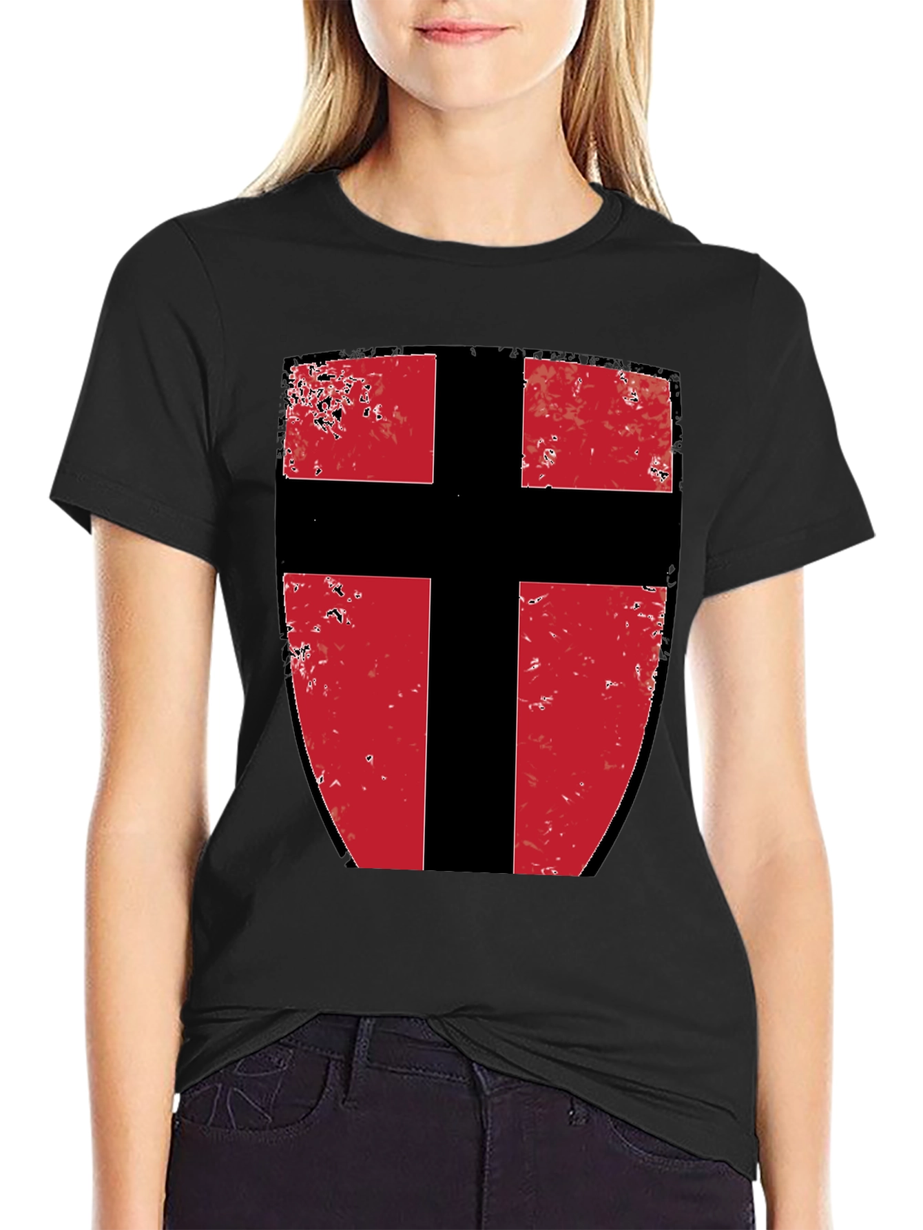 Crusader Knight Shield Graphic Tee