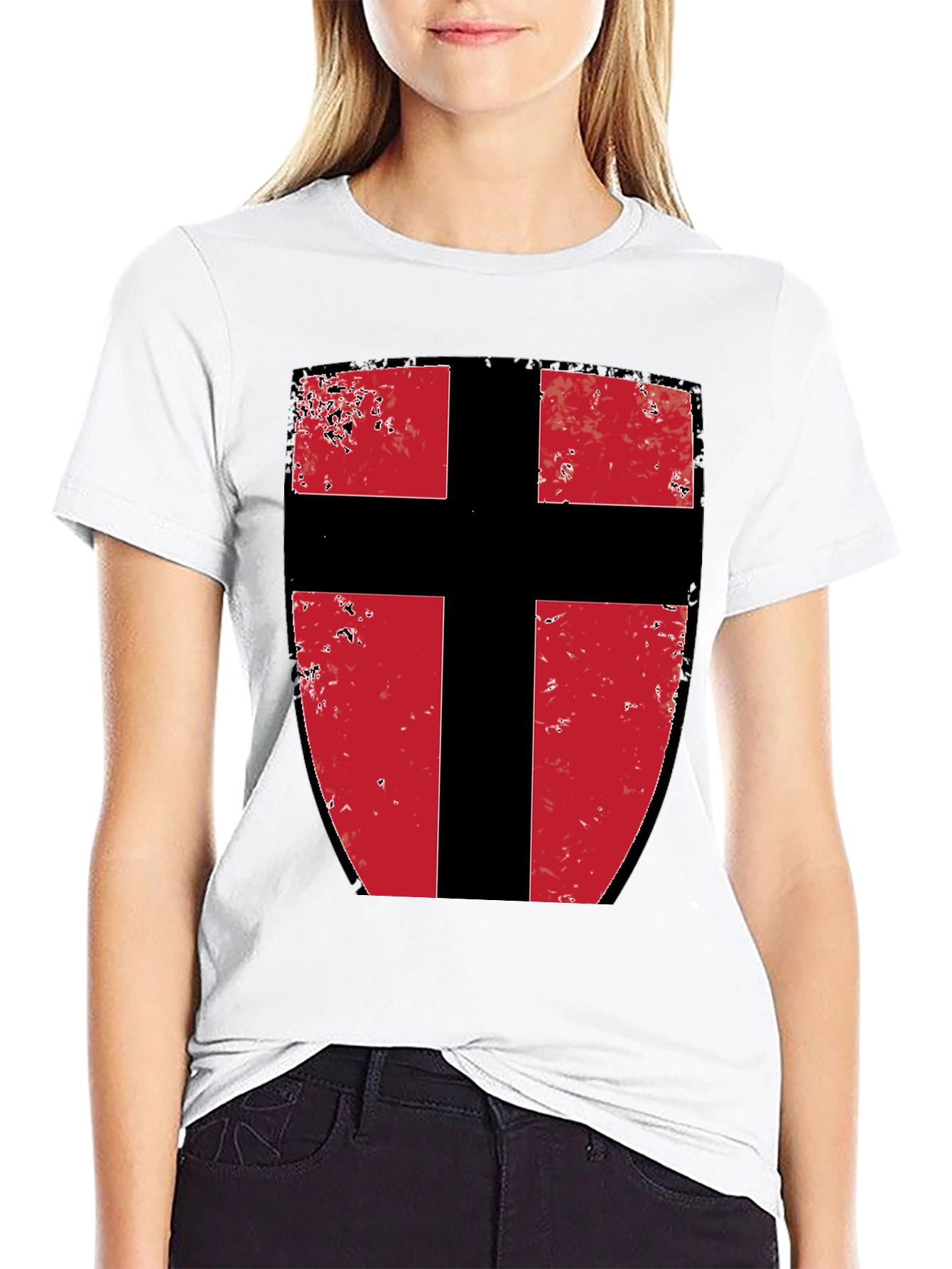Crusader Knight Shield Graphic Tee