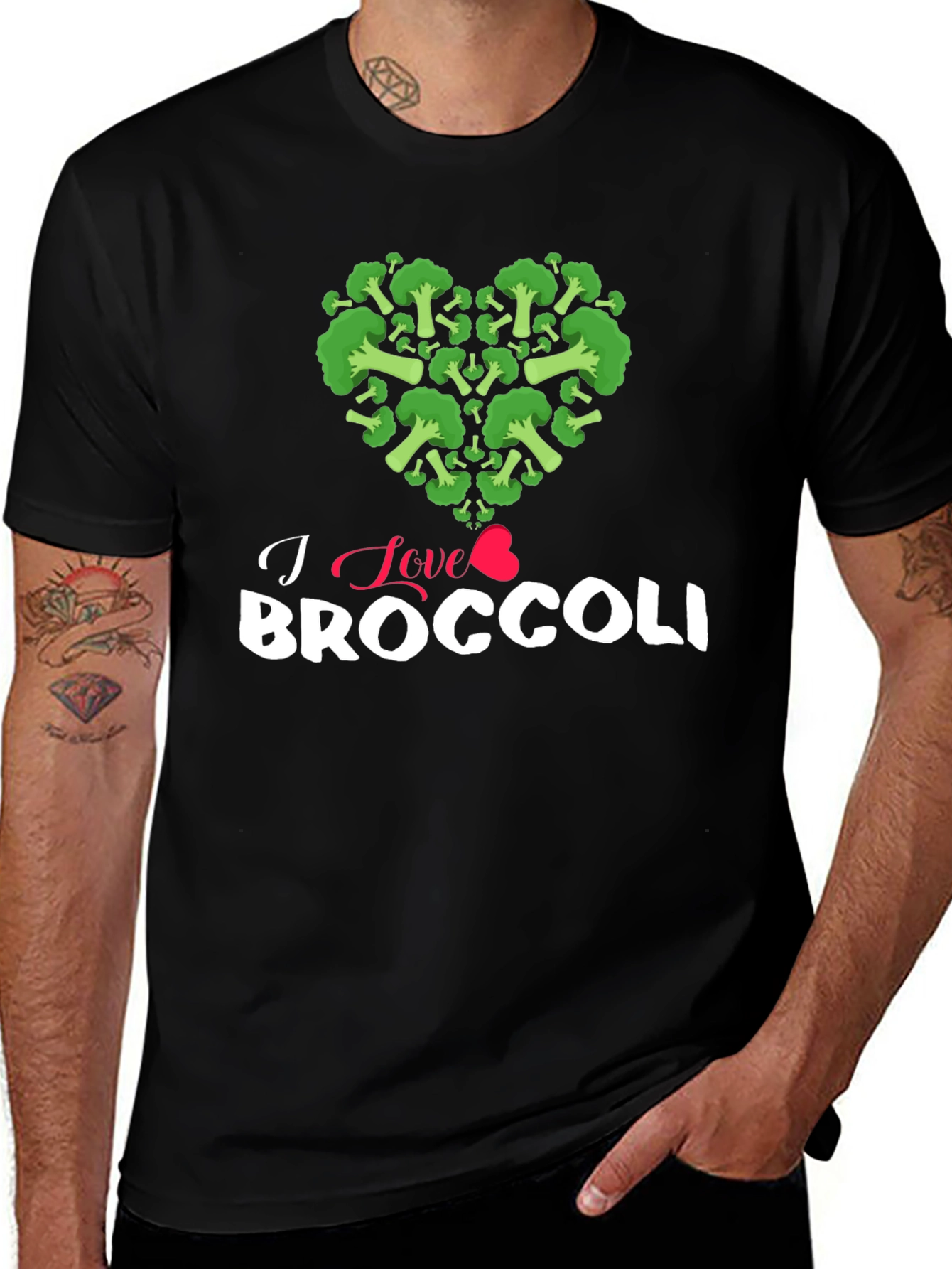 I Love Broccoli T-Shirt - Foodie Tee