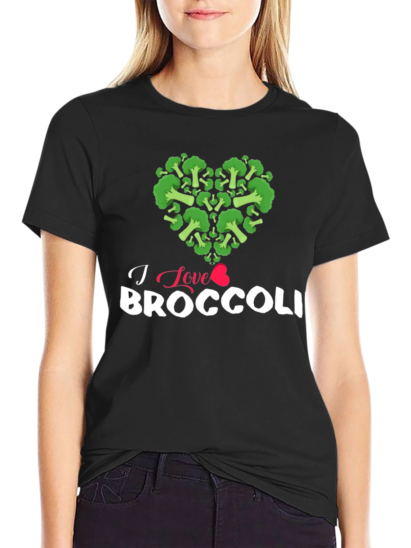 I Love Broccoli T-Shirt - Foodie Tee
