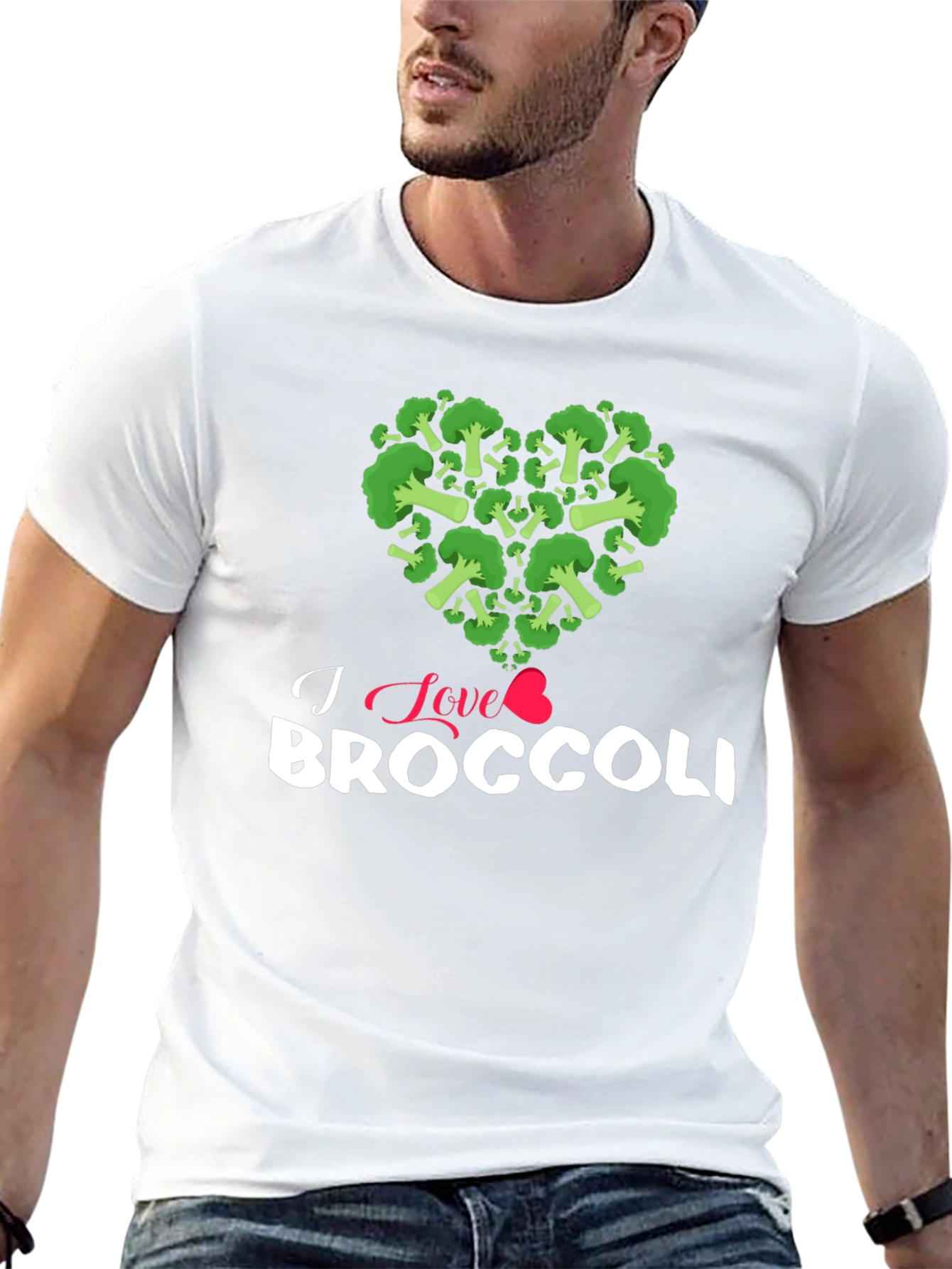 I Love Broccoli T-Shirt - Foodie Tee